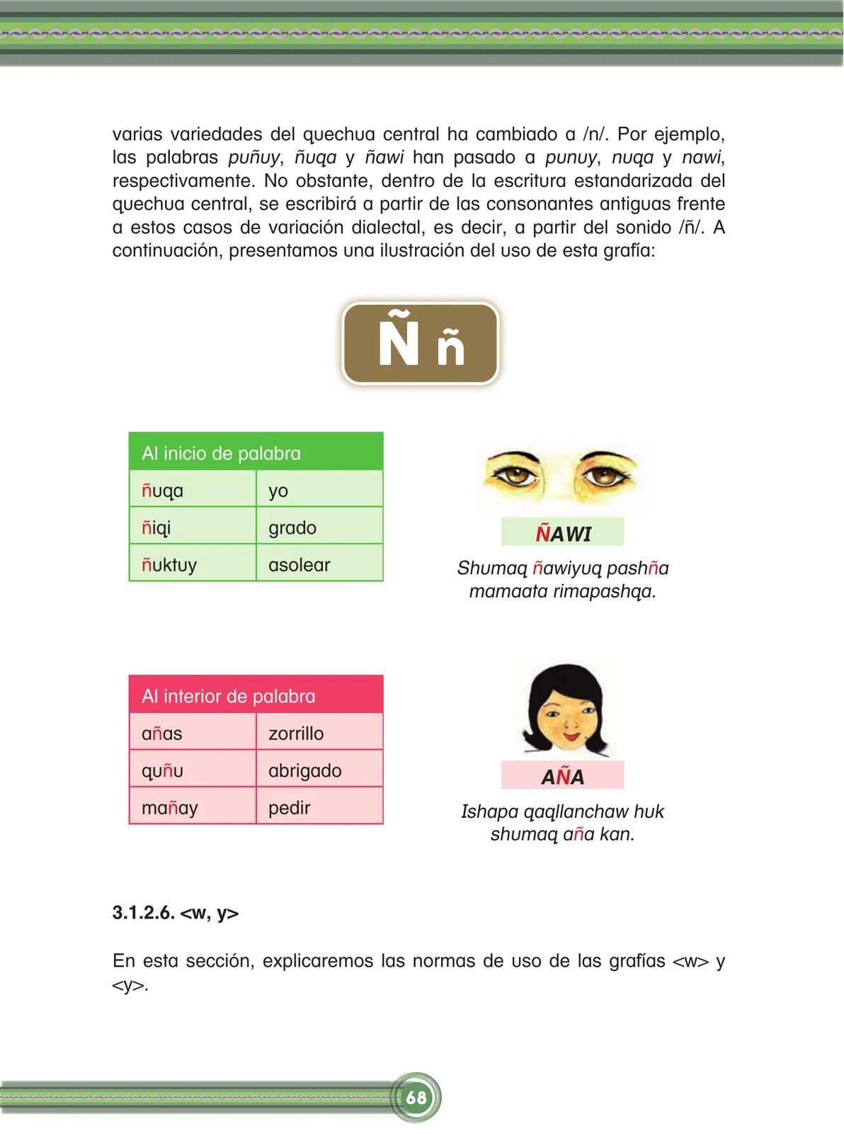 Página 70 de Chawpin qichwata alli qillqanapaq maytu = Manual de escritura quechua central · 2020