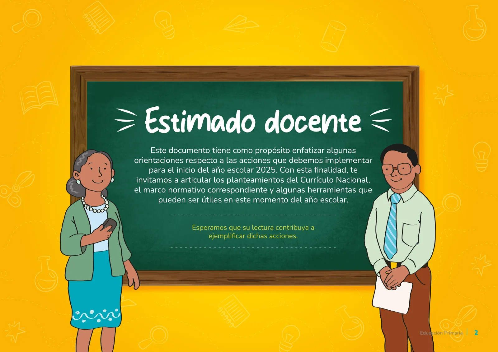 Miniatura página 2 de Orientaciones para el inicio del año escolar 2025 : educación primaria · 2025