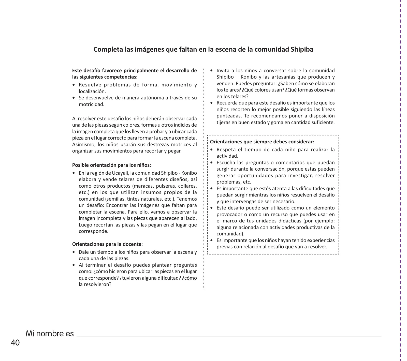 Página 42 de Crea, resuelve y aprende. Material impreso para niñas y niños de 5 años · 2024