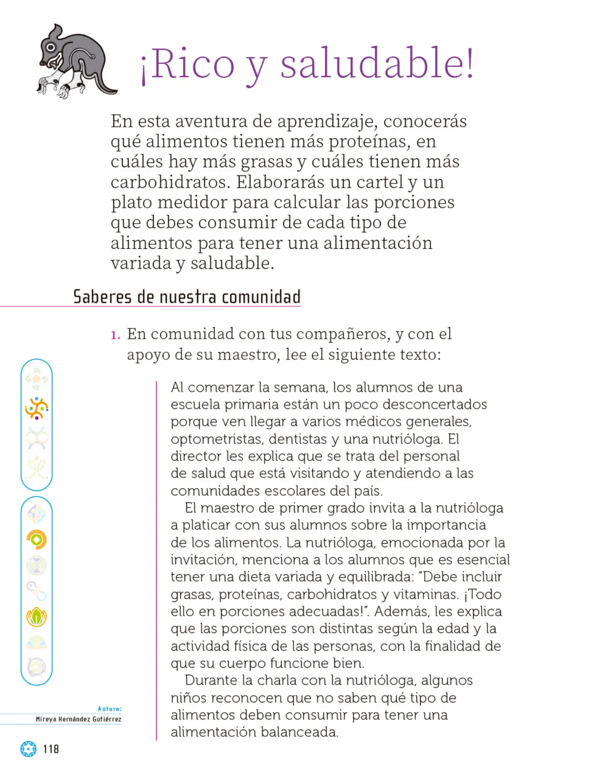 Página 119 de Proyectos Escolares.   Libro de Educación Primaria Grado 1°  Ciclo Escolar 2025 - 2026