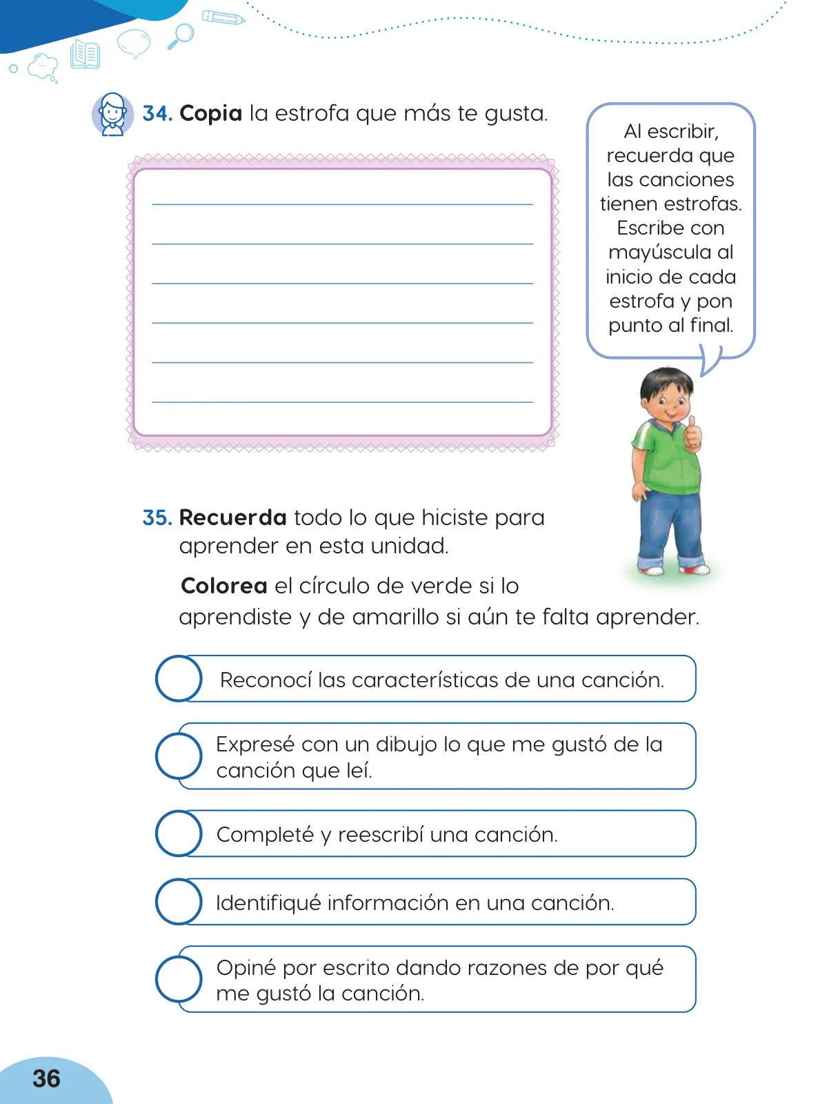 Miniatura página 38 de Cuadernillo de Comunicación 2. Segundo grado de Primaria · 2024