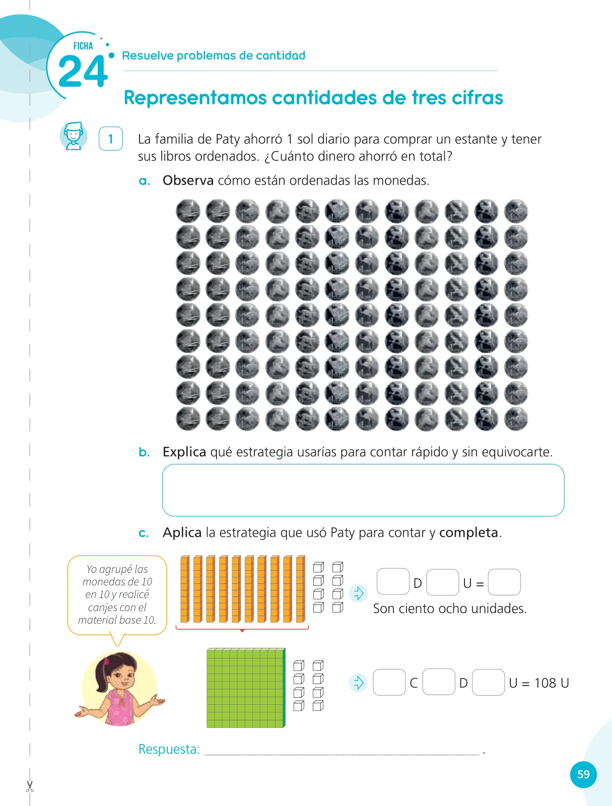 Miniatura página 61 de Cuadernillo de Matemática 3, tercer grado de Primaria · 2023