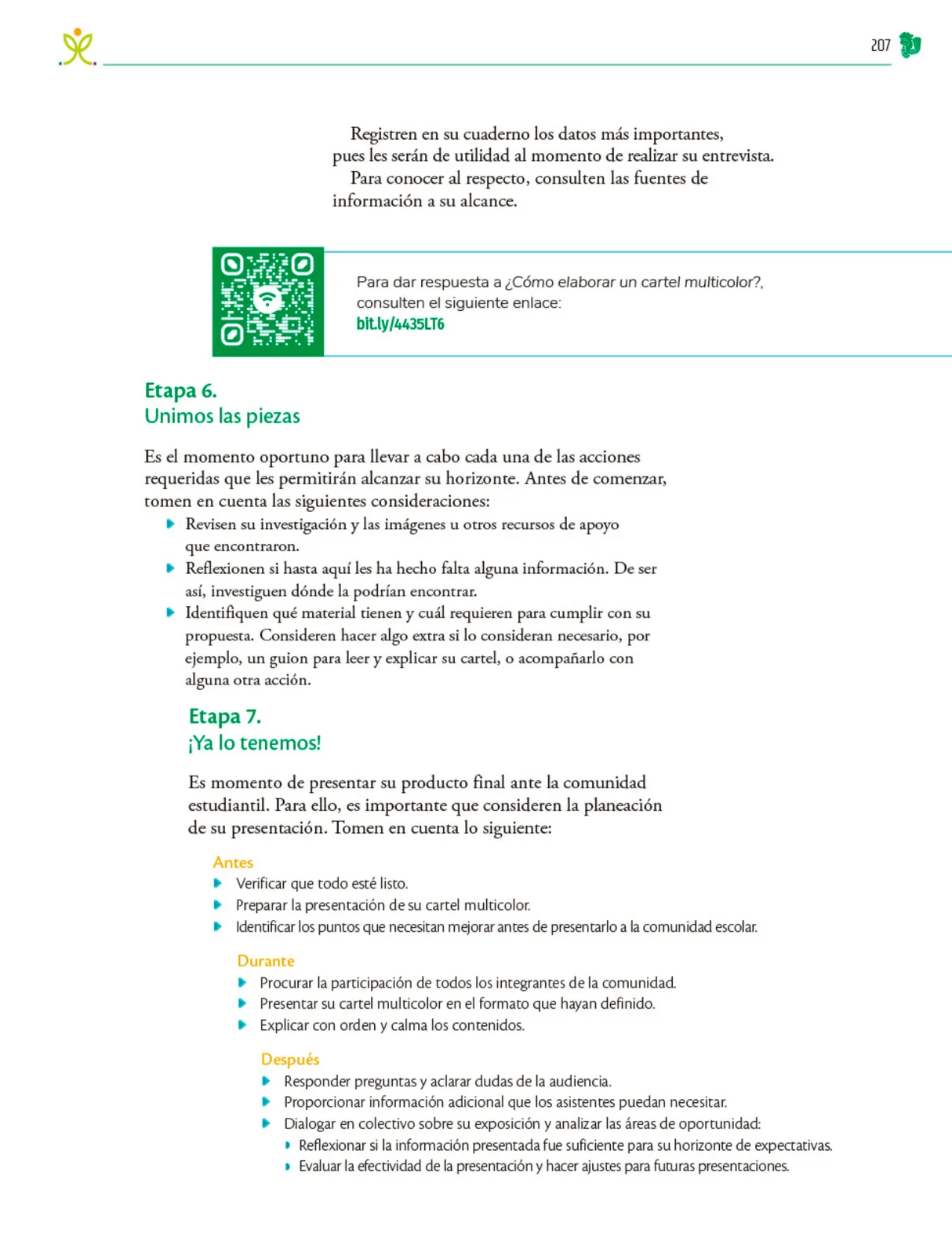 Página 208 de Colección Sk´asolil. Nuestro libro de Proyectos.  Tomo III.  Libro de Educación Telesecundaria Grado 2°  Ciclo Escolar 2025 - 2026