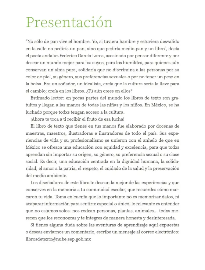 Página 4 de Múltiples lenguajes. Libro de Educación Primaria Grado 2° Ciclo Escolar 2025 - 2026