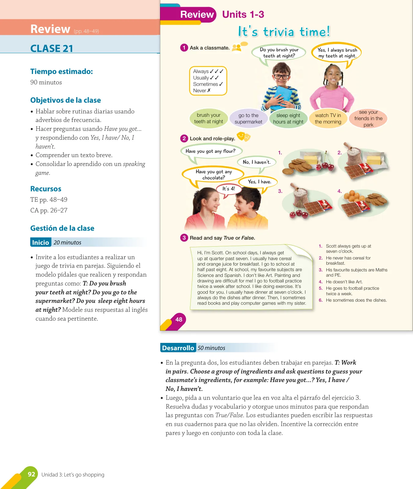 Página 94 de Inglés – Quinto Básico | Texto del Estudiante MINEDUC – Descargar PDF · 2024