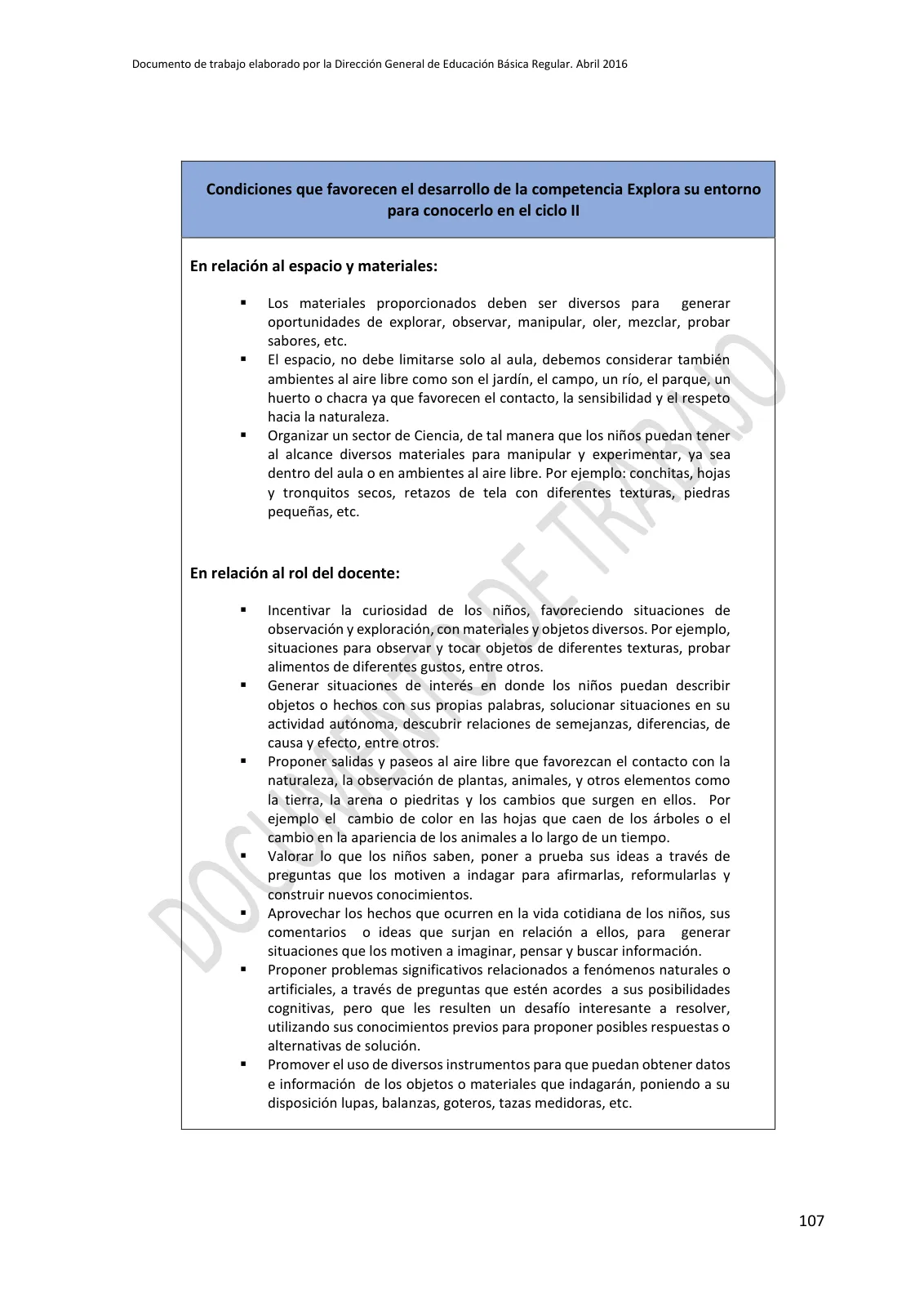 Miniatura página 107 de Programa curricular de Educación Inicial · 2016