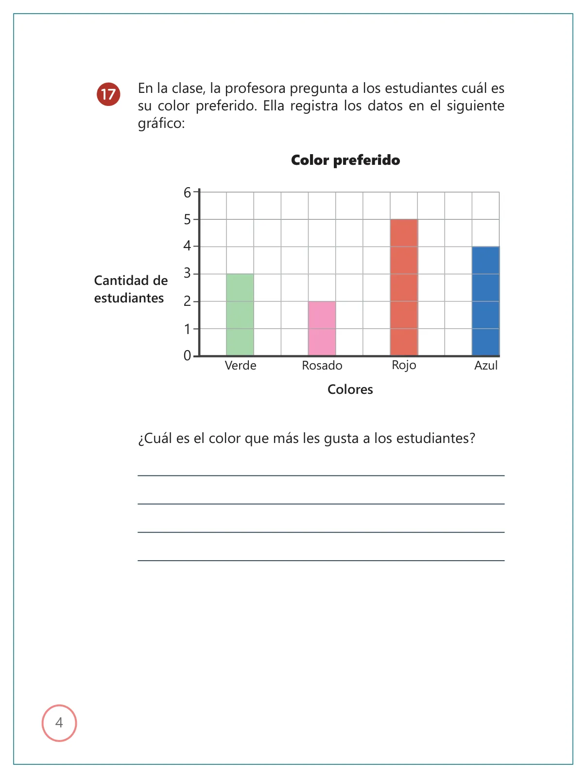 Página 4 de Kit de evaluación Entrada 2 Demostrando lo que aprendimos : Matemática, primer trimestre, ﻿Segundo grado - Primaria · 2019