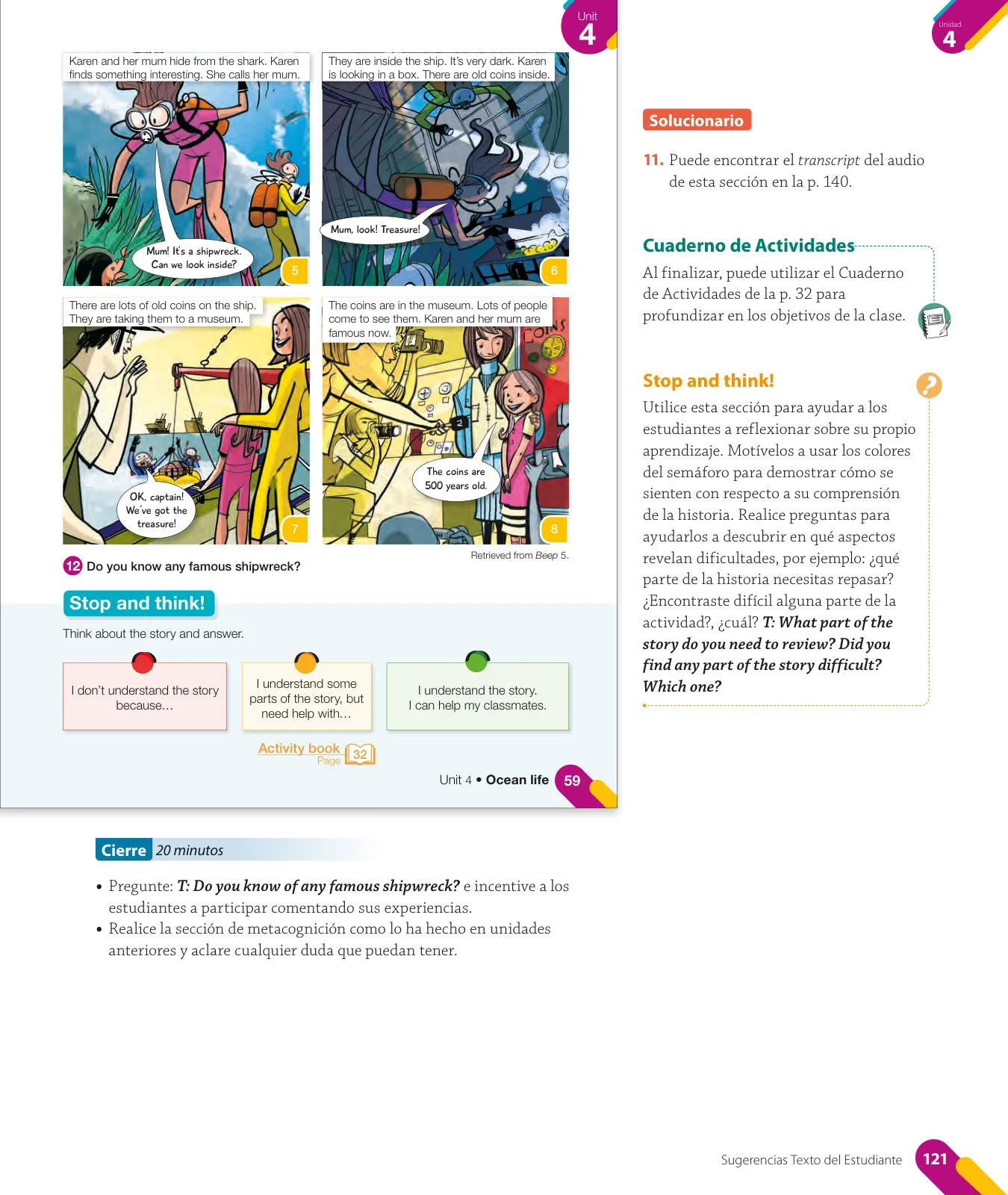 Página 123 de Inglés – Quinto Básico | Texto del Estudiante MINEDUC – Descargar PDF · 2024