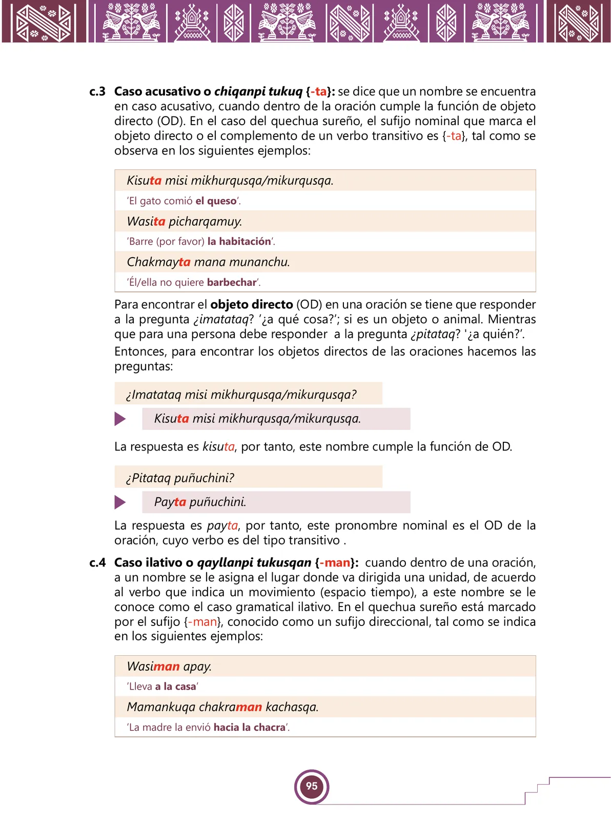 Miniatura página 97 de Urin Qichwa Qillqay Yachana Mayt'u = Manual de escritura quechua sureño · 2021