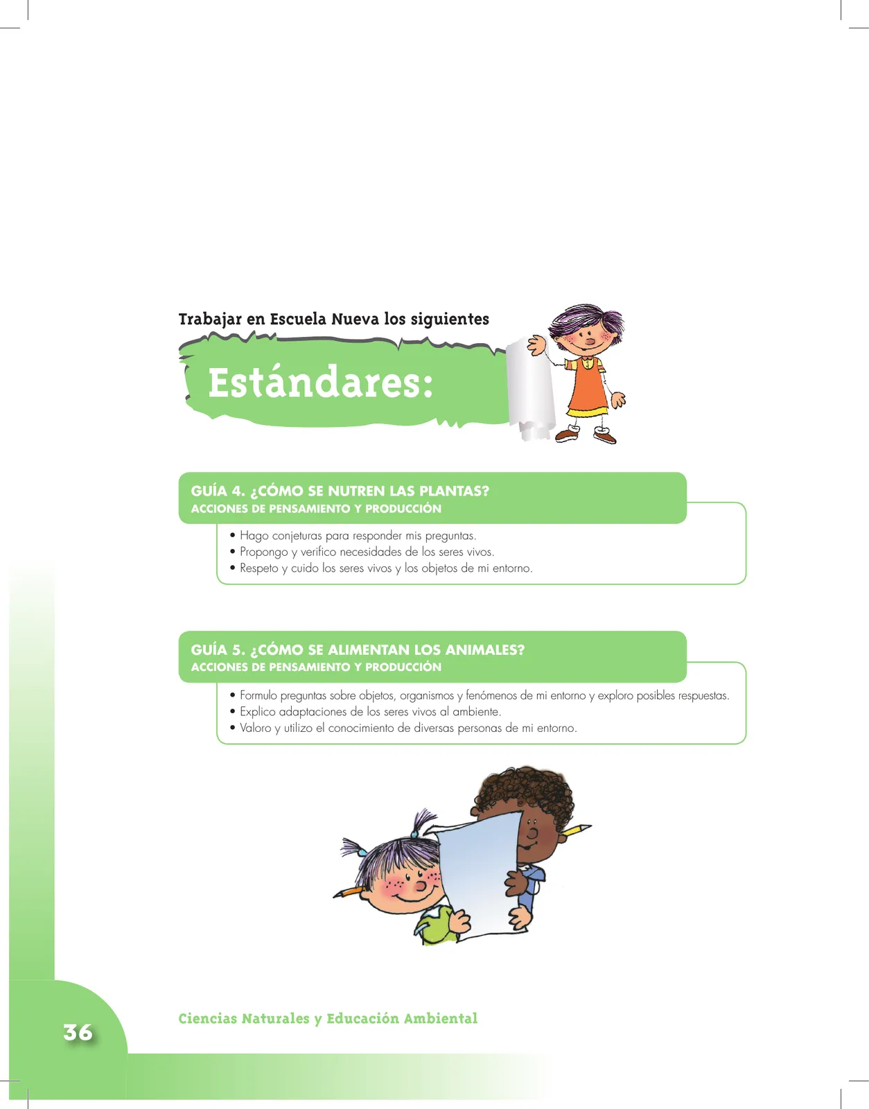 Página 36 de Ciencias Naturales 3° · Cartilla 01