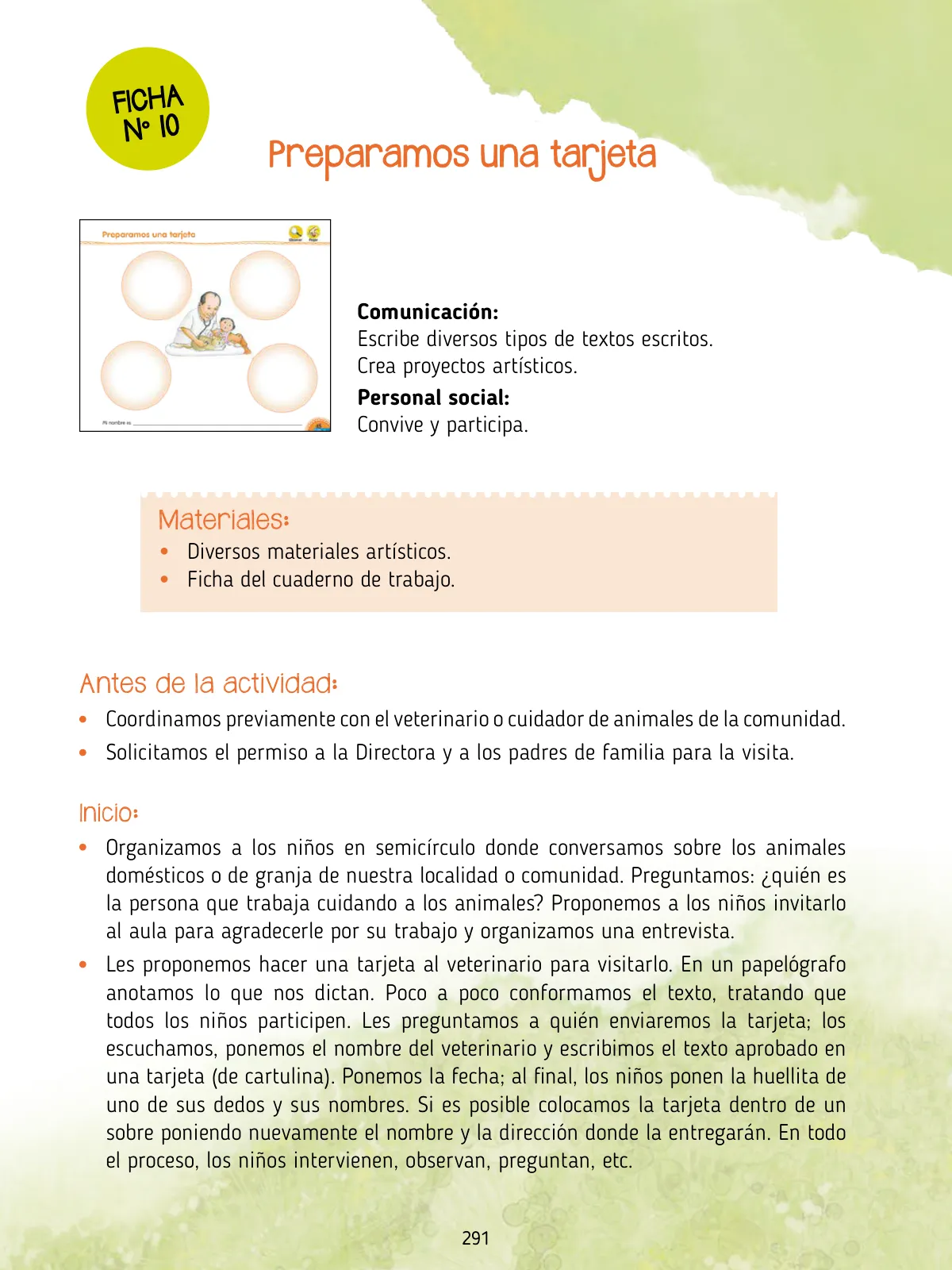 Página 293 de Agenda pedagógica 2017-2018 para docentes de II Ciclo de Instituciones de nivel de Educación Inicial · 2017