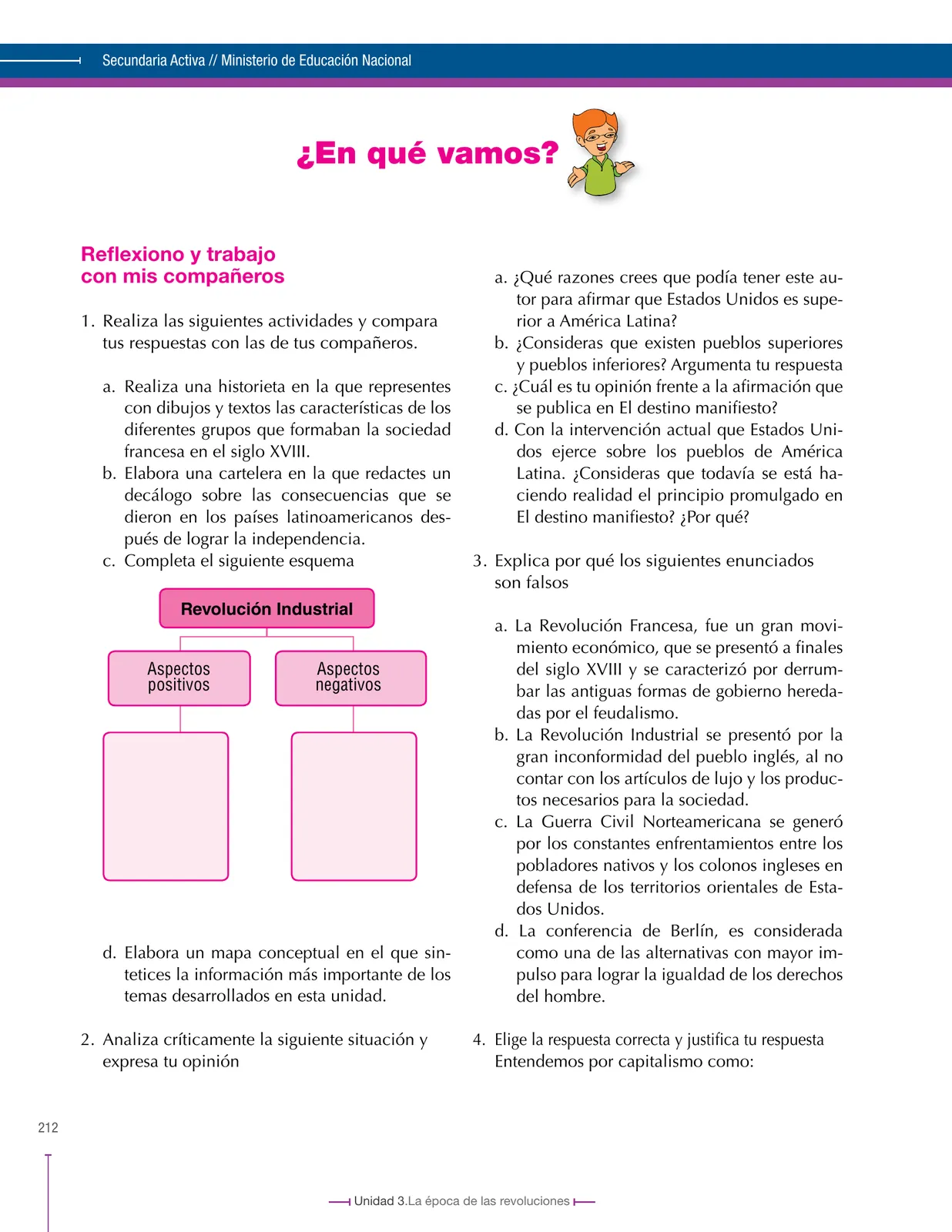 Miniatura página 212 de Ciencias Sociales 8° · Secundaria Activa