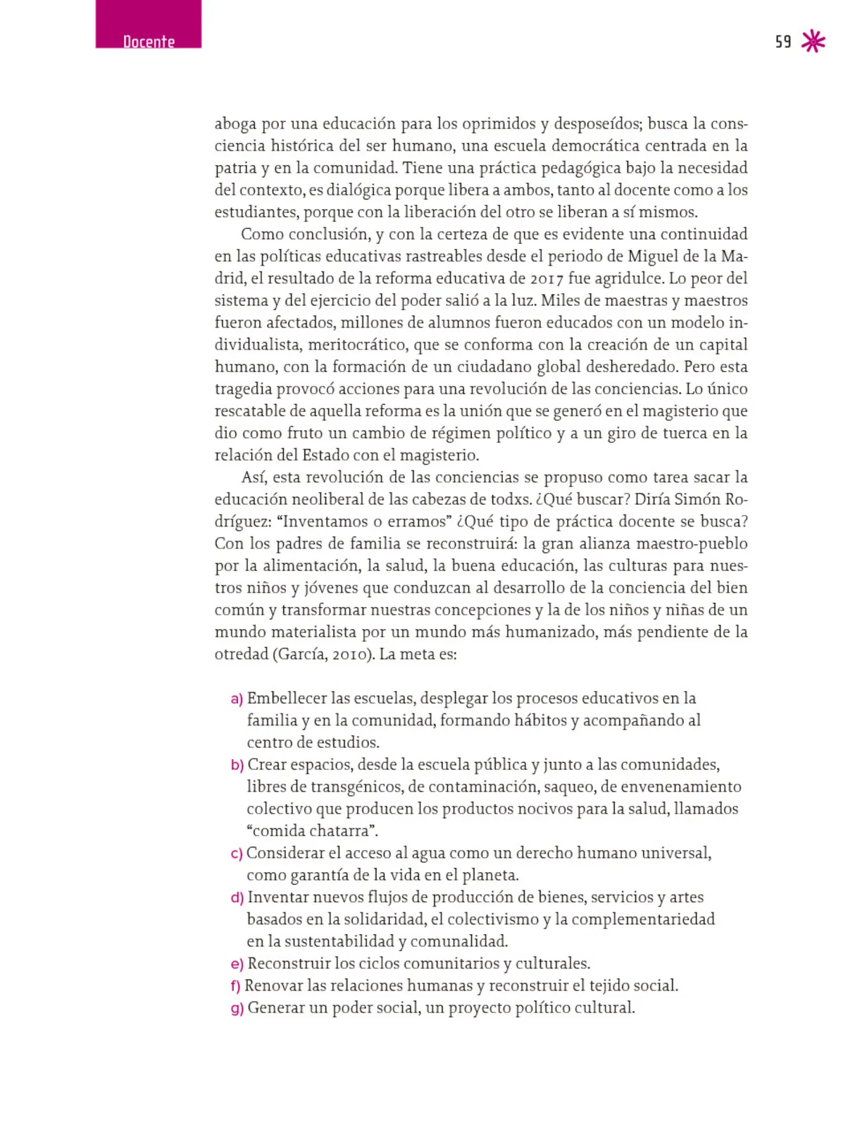 Página 60 de Un libro sin recetas para la maestra y el maestro. Fase 6.   Libro de Educación Telesecundaria Grado 1°, 2°, 3°  Ciclo Escolar 2025 - 2026