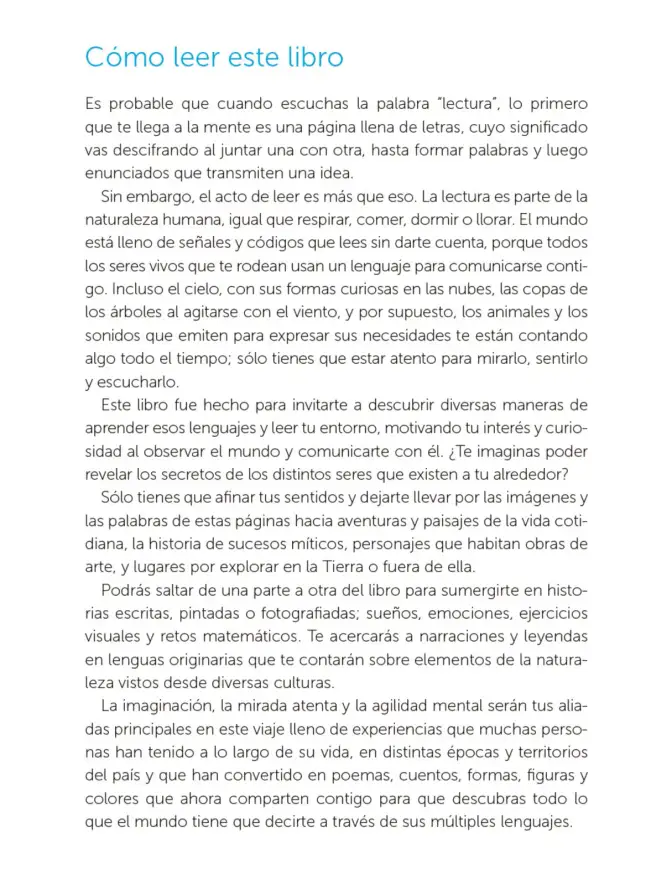 Página 8 de Múltiples lenguajes. Libro de Educación Primaria Grado 1° Ciclo Escolar 2025 - 2026