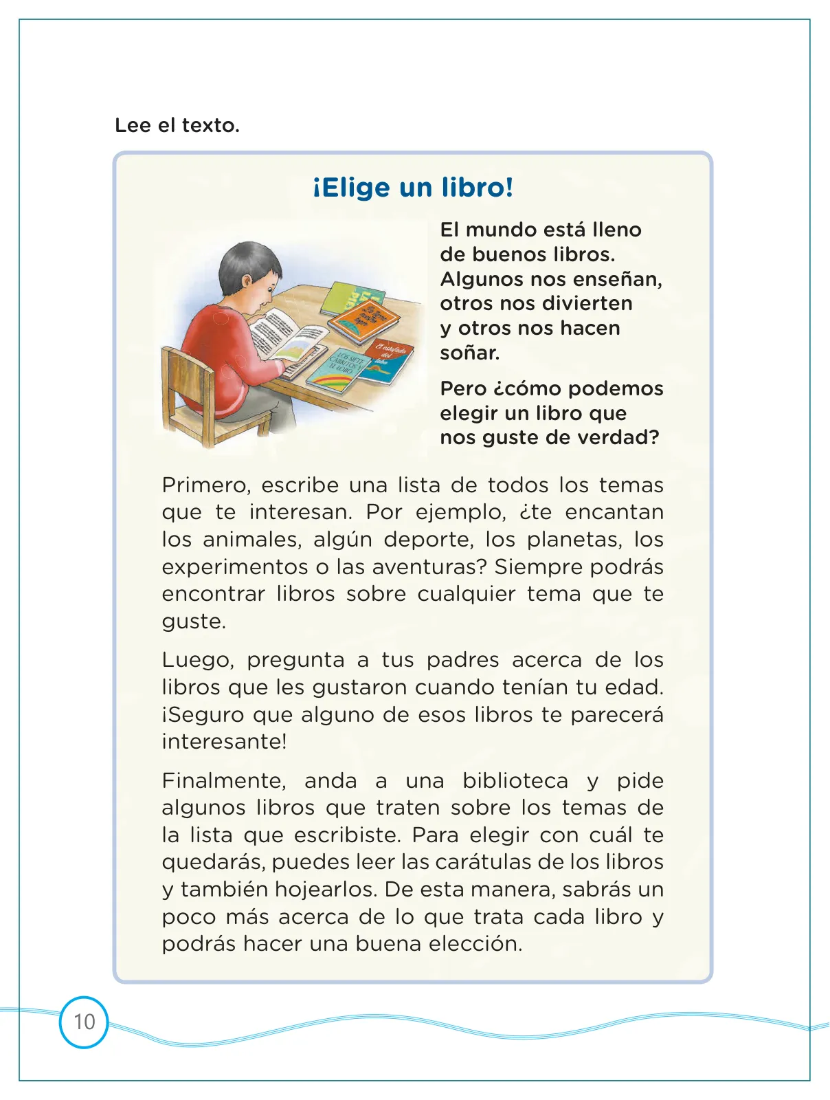Página 10 de Kit de evaluación Salida 2 Demostrando lo que aprendimos : Comunicación, tercer trimestre, Segundo grado - Primaria · 2019