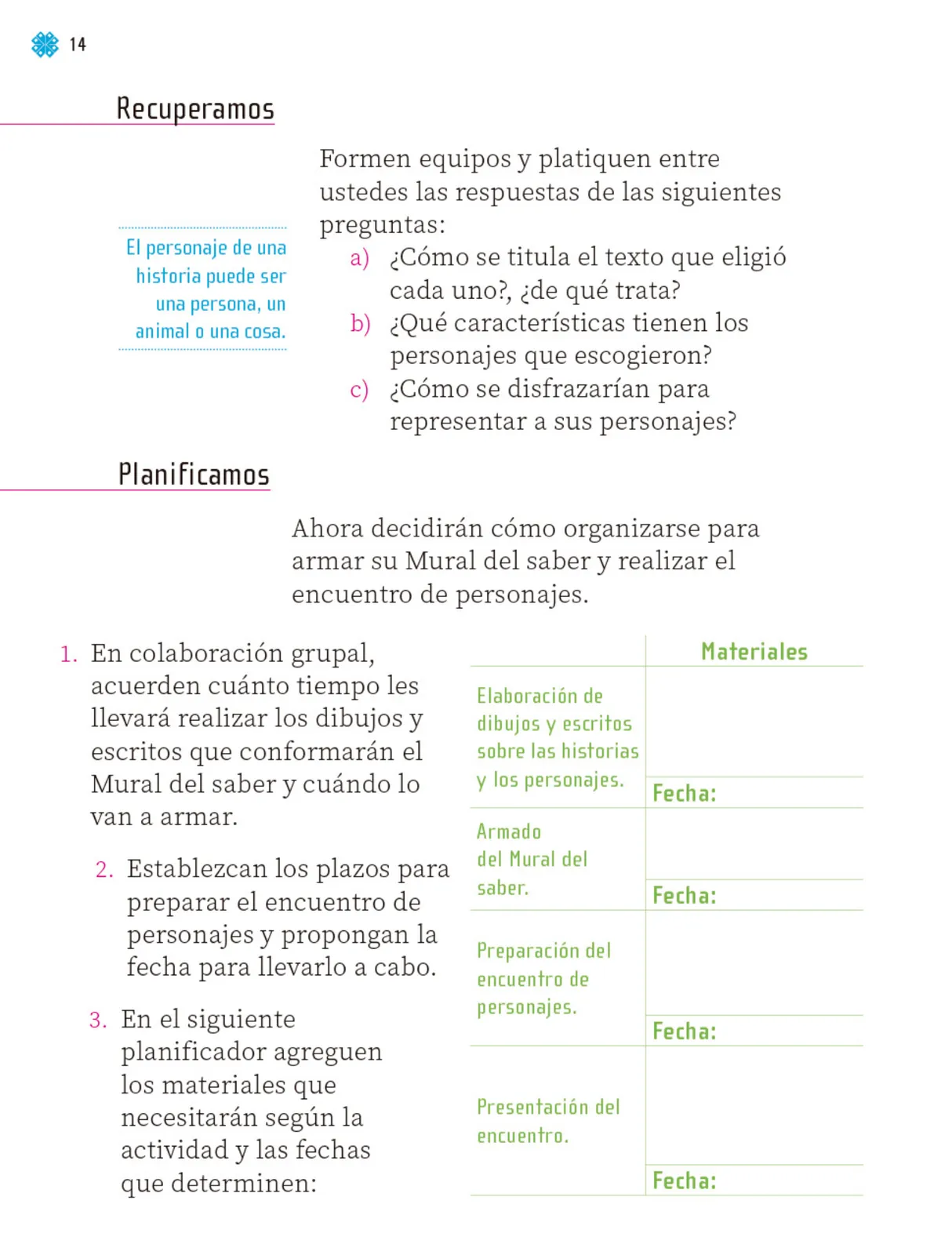 Página 15 de Proyectos de Aula.   Libro de Educación Primaria Grado 1°  Ciclo Escolar 2025 - 2026