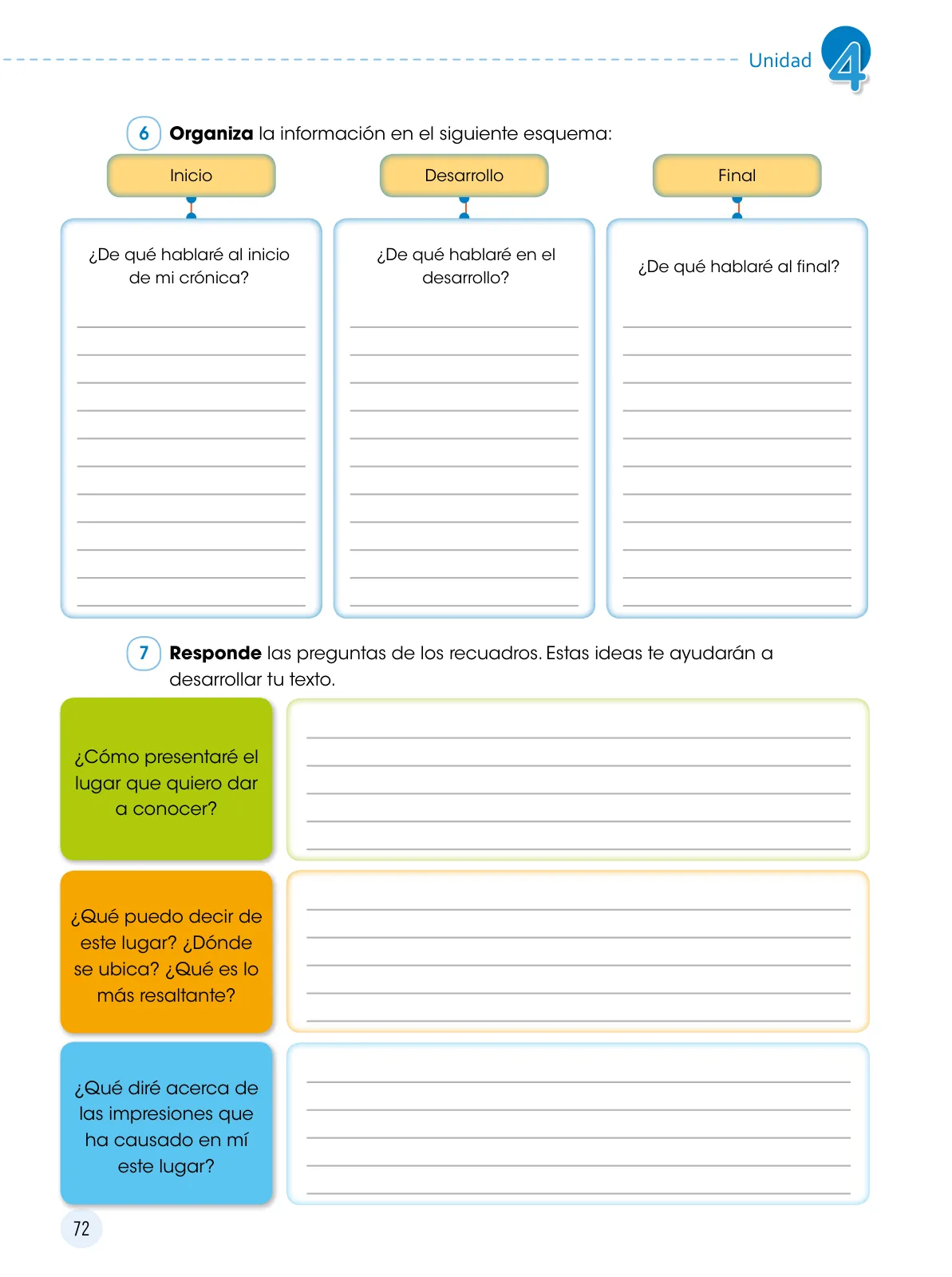 Miniatura página 73 de Comunicación 6 : cuaderno de trabajo para sexto grado de Educación Primaria 2019 · 2019