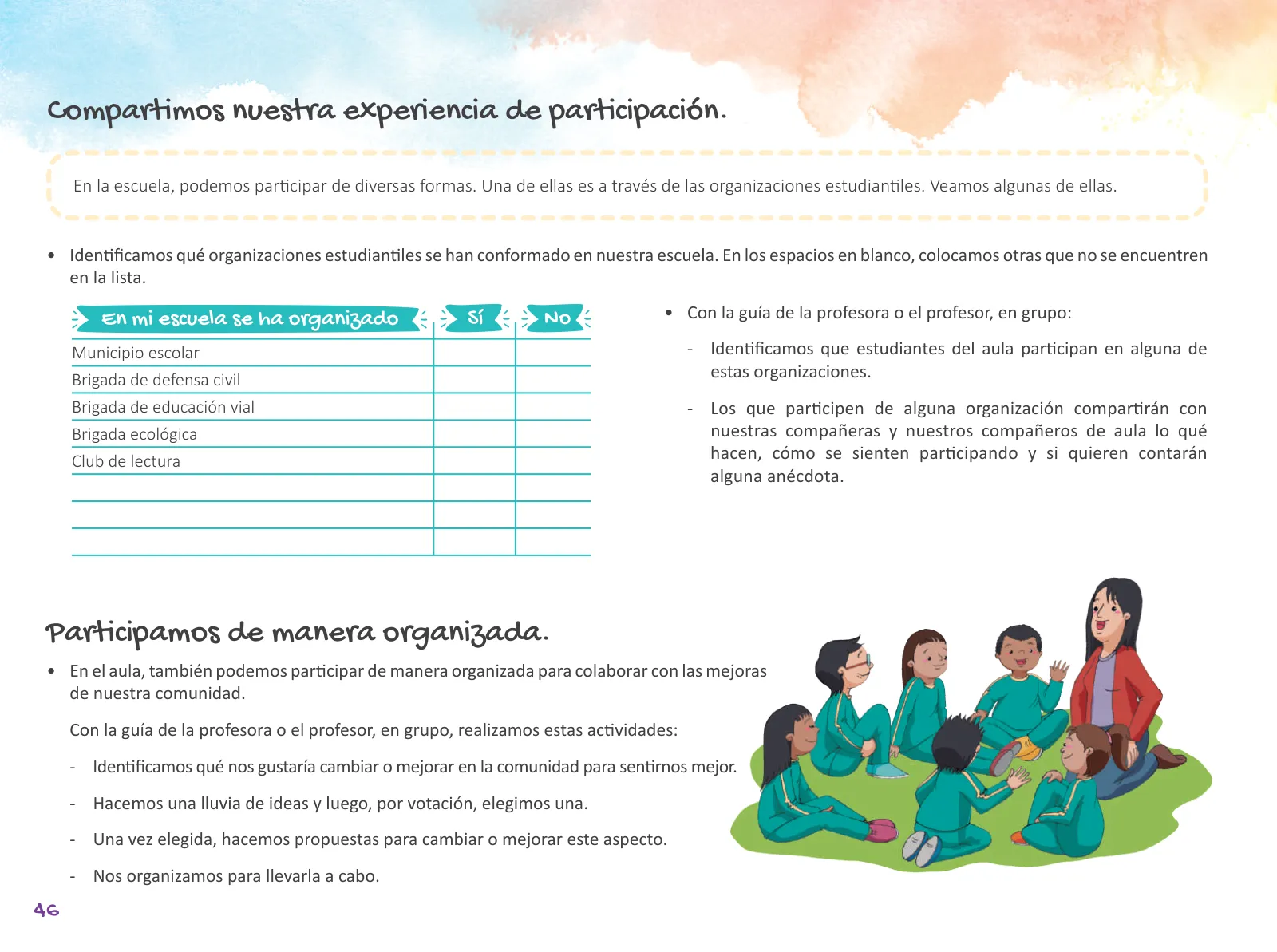 Página 48 de Cuadernillo de Tutoría Sexto Grado Educación Primaria 2019 · 2019