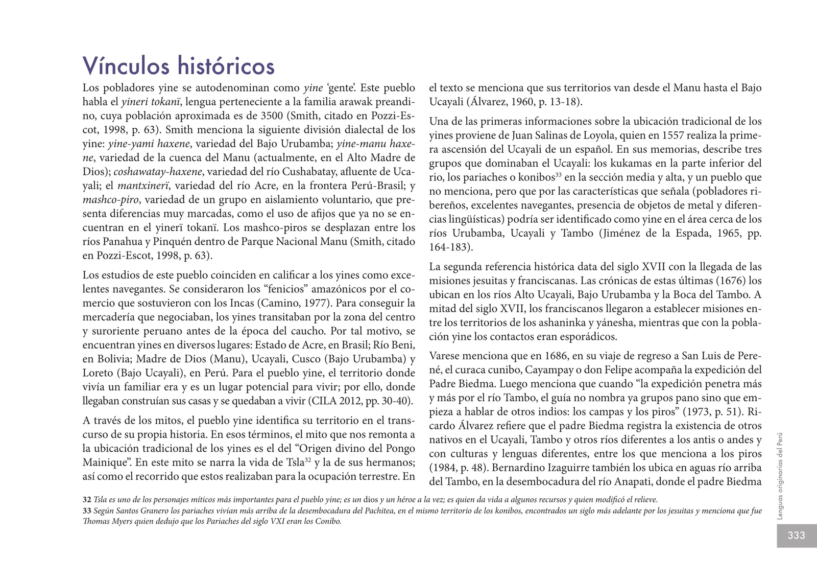 Página 335 de Lenguas originarias del Perú · 2018