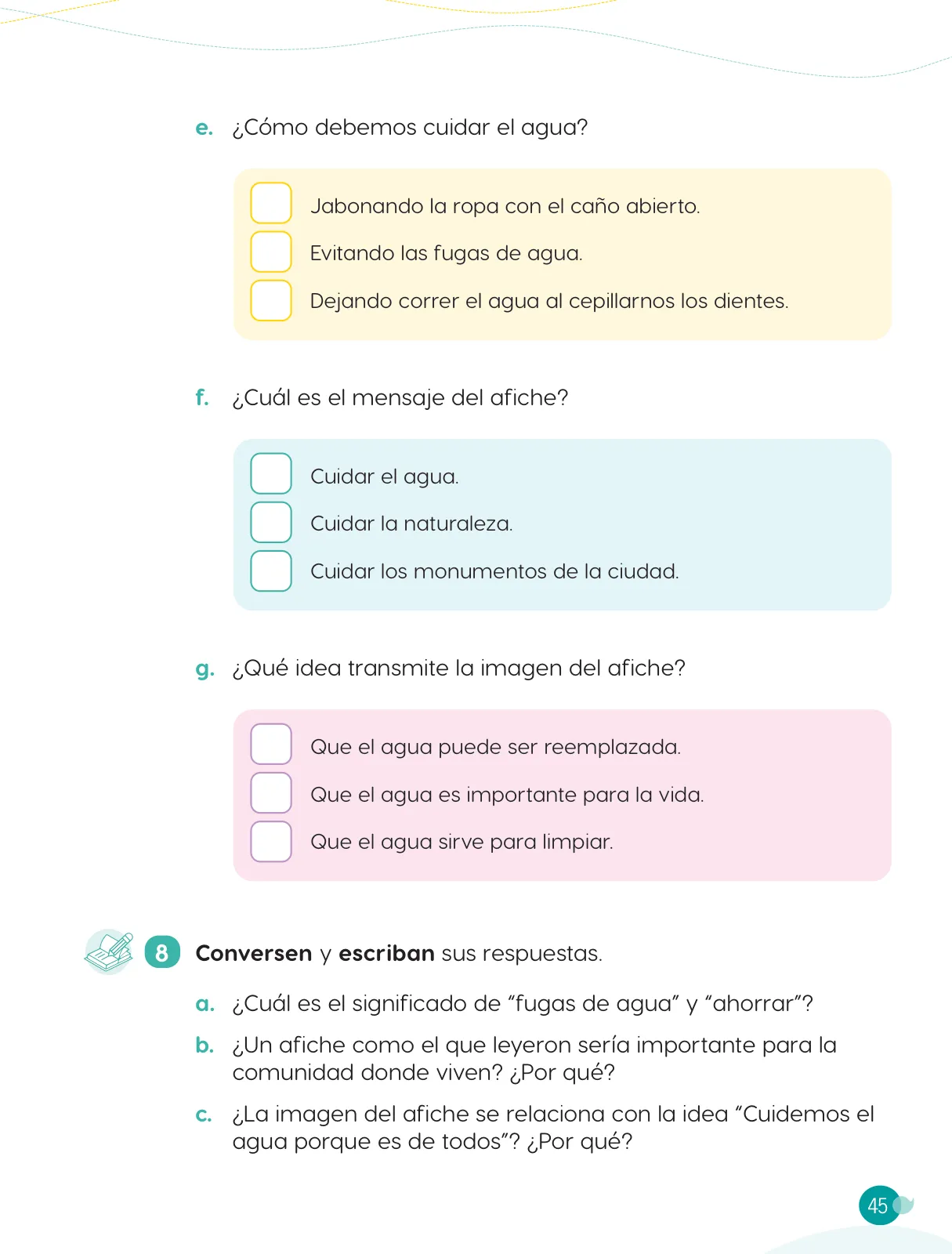Página 47 de Cuadernillo de Comunicación 3, tercer grado de Primaria · 2023