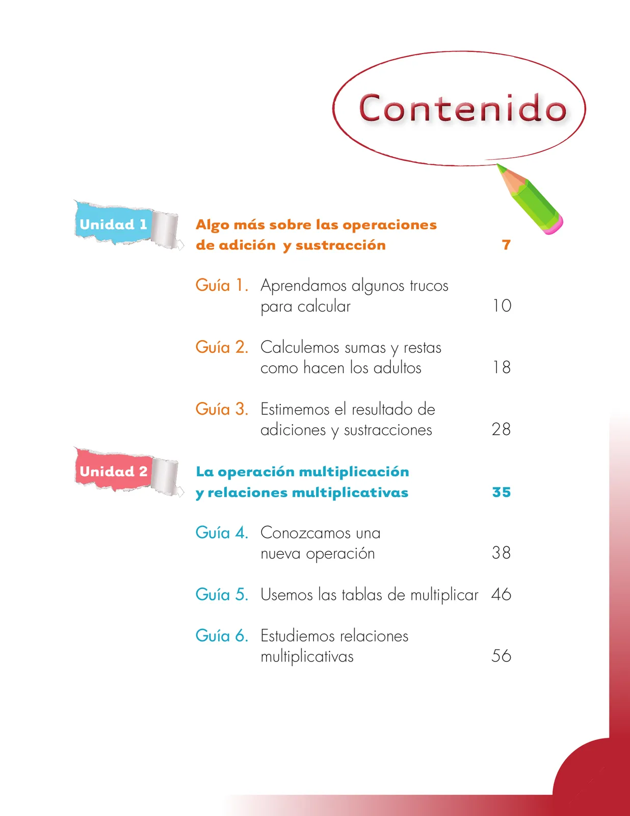 Miniatura página 5 de Matematica 3° · Cartilla 01