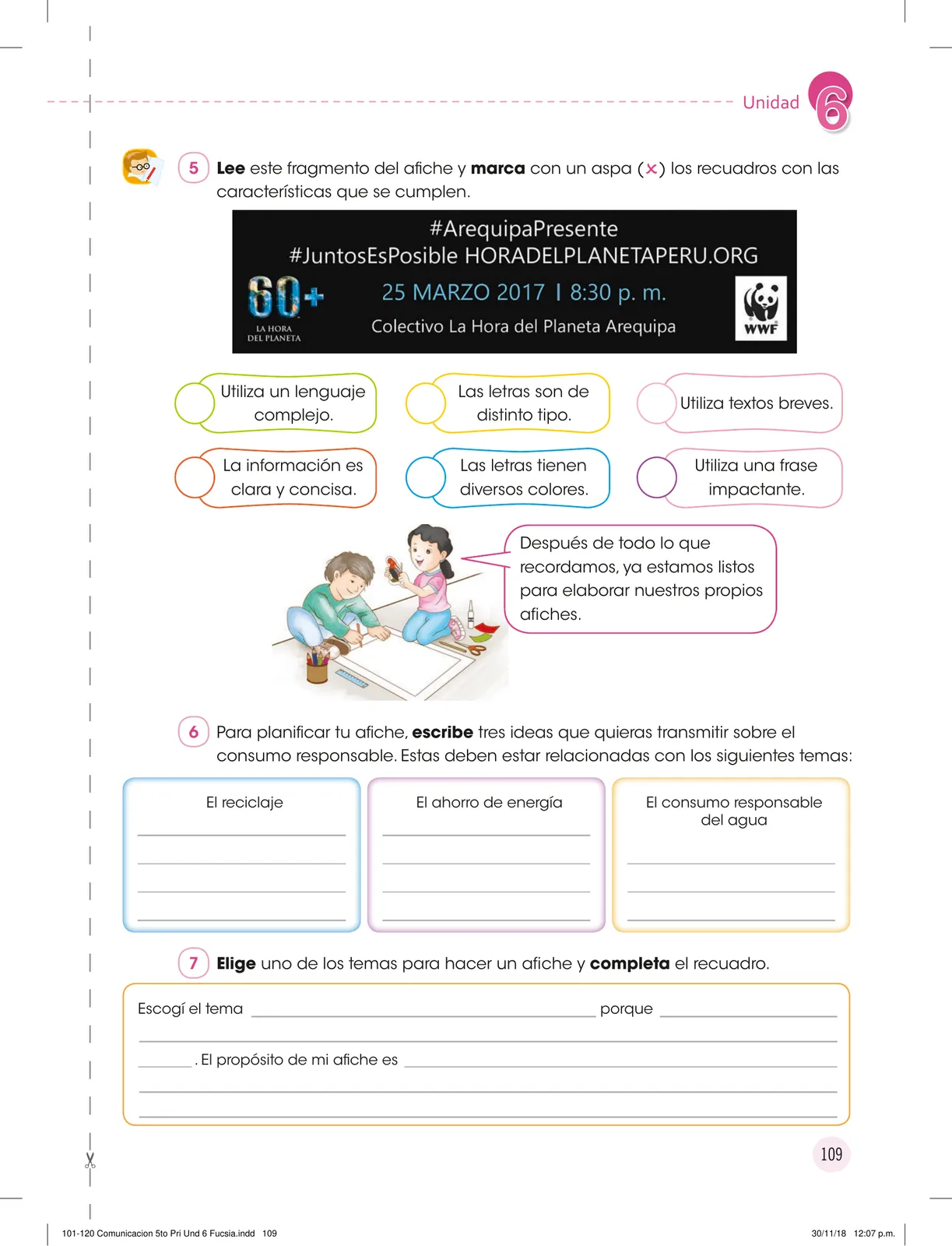 Miniatura página 111 de Comunicación : cuadernillo de trabajo 5 · 2018