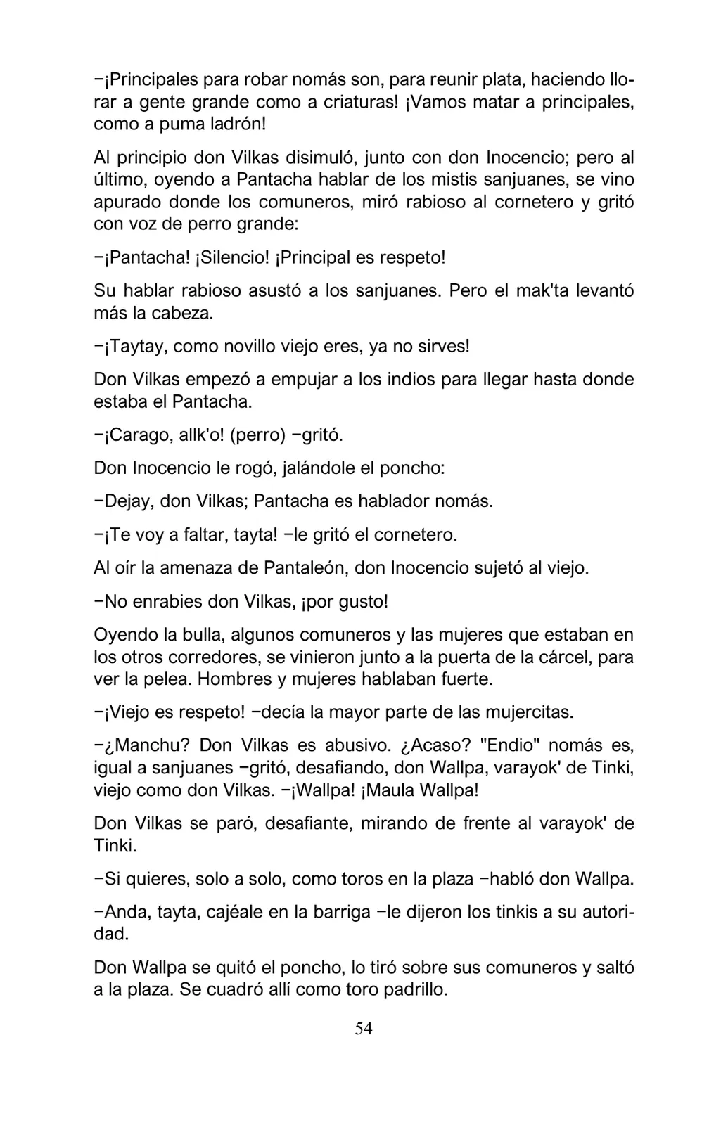 Miniatura página 54 de Arguedas, entre el fuego y el amor : textos seleccionados para estudiantes de Educación Básica · 2021