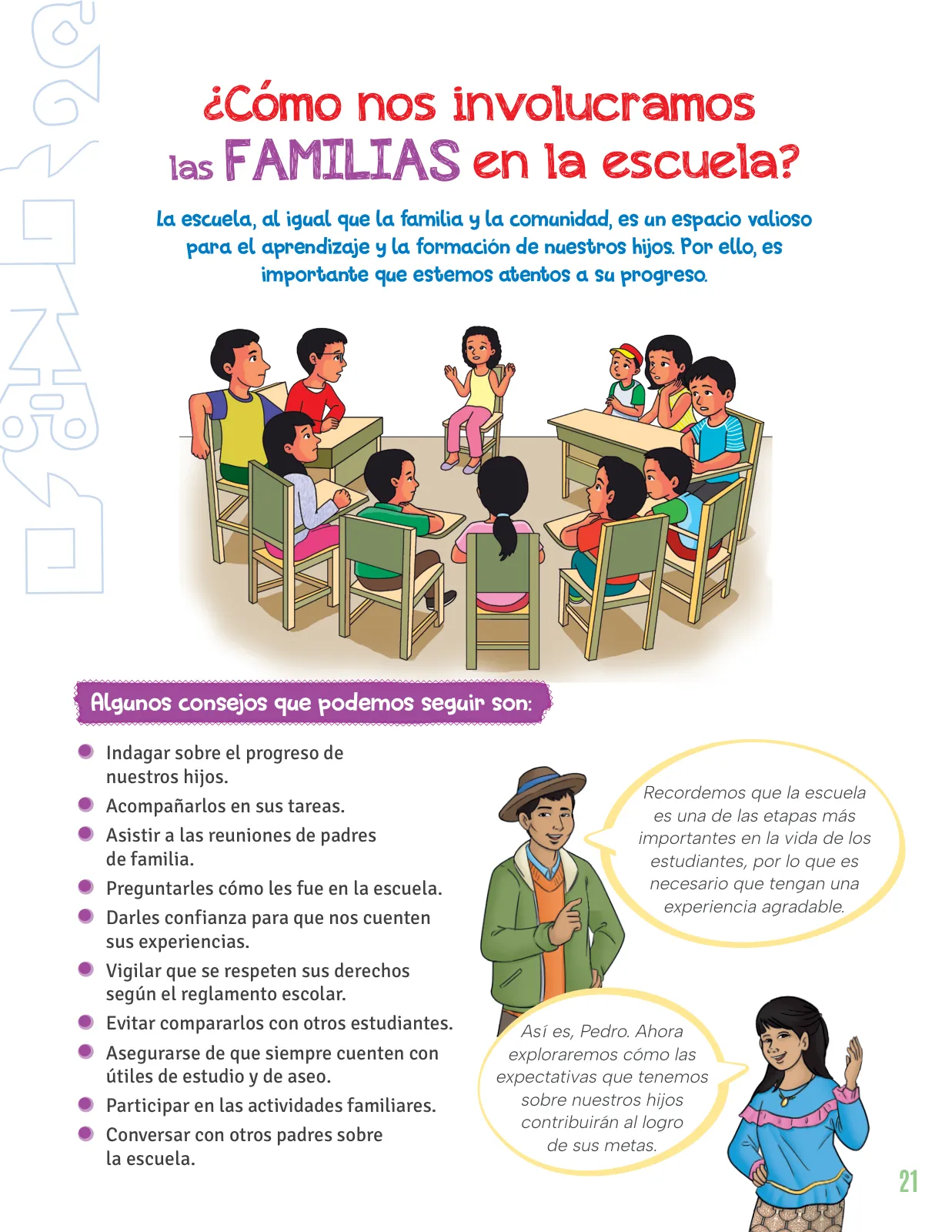 Página 23 de Cartilla de prevención y protección frente a la violencia para familias : Primaria Multigrado Monolingüe y Modelos de Servicio Educativo en el Ámbito Rural · 2024