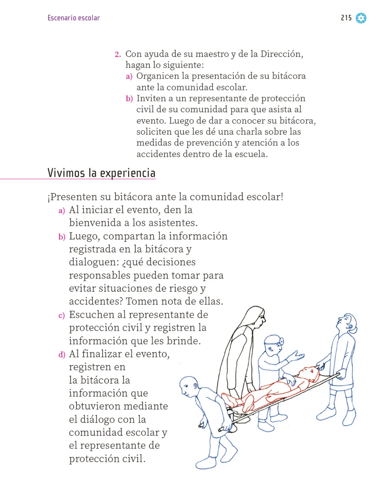 Página 216 de Proyectos Escolares.   Libro de Educación Primaria Grado 1°  Ciclo Escolar 2025 - 2026