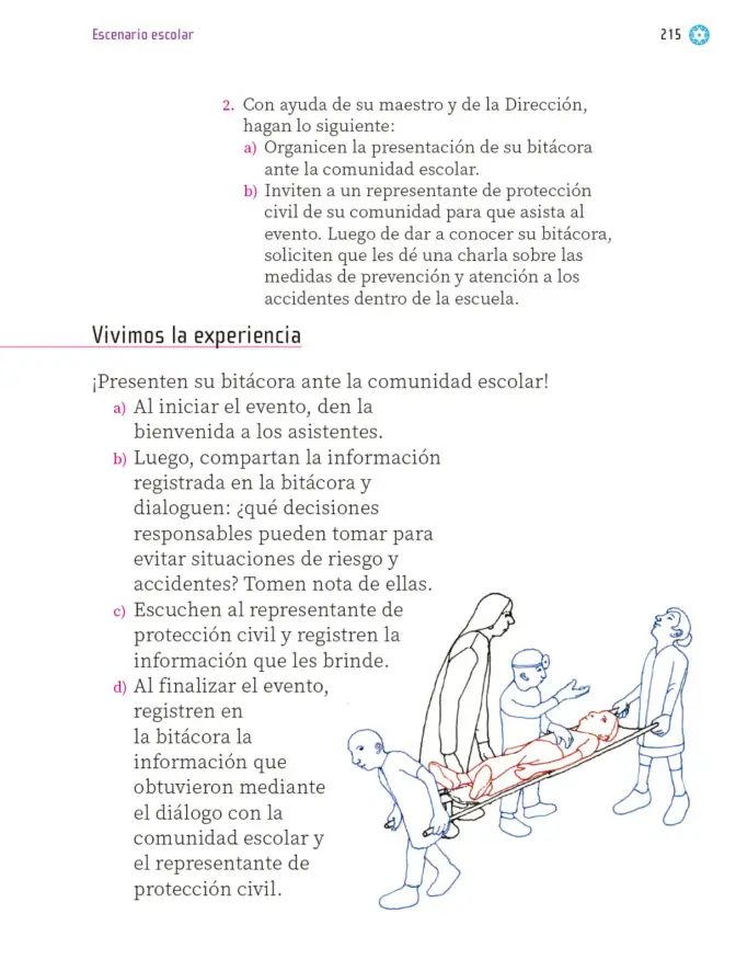 Página 216 de Proyectos Escolares. Libro de Educación Primaria Grado 1° Ciclo Escolar 2025 - 2026