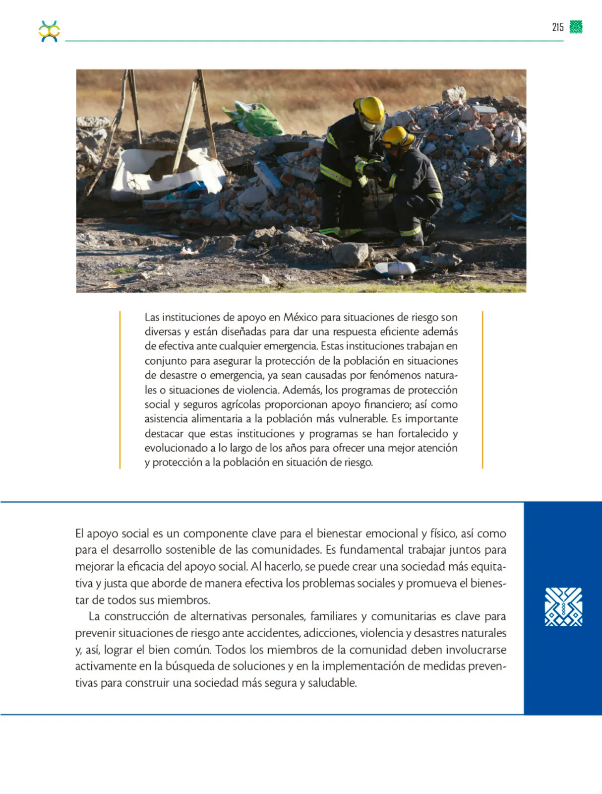 Página 216 de Colección Nanahuatzin. De lo humano y lo comunitario.   Libro de Educación Telesecundaria Grado 3°  Ciclo Escolar 2025 - 2026