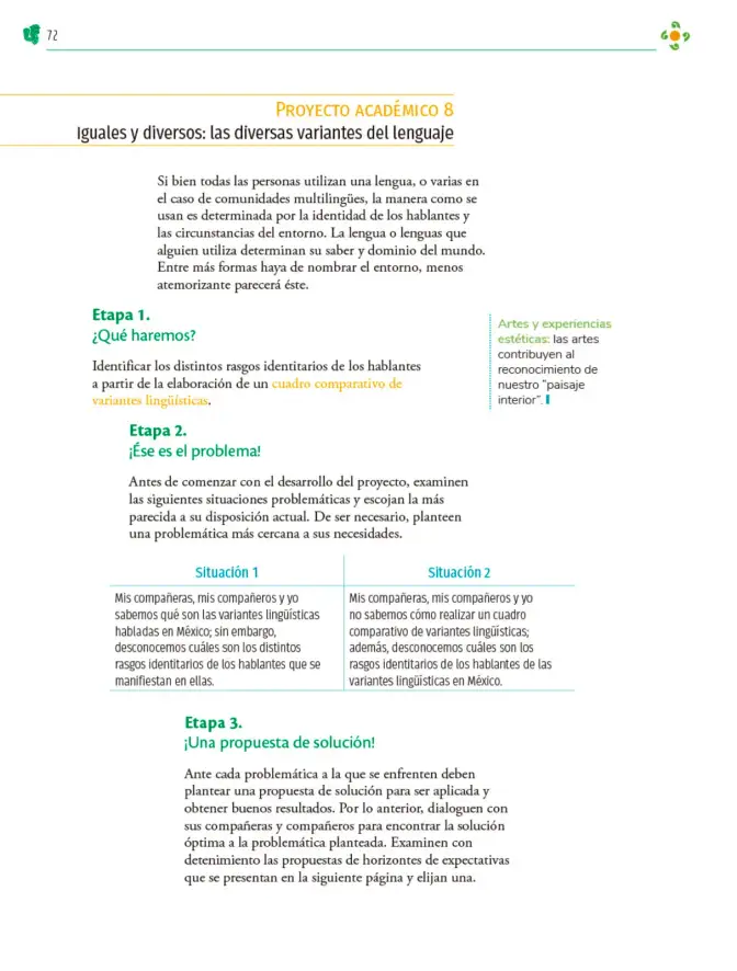 Página 73 de Colección Sk´asolil. Nuestro libro de Proyectos. Tomo I. Libro de Educación Telesecundaria Grado 2° Ciclo Escolar 2025 - 2026