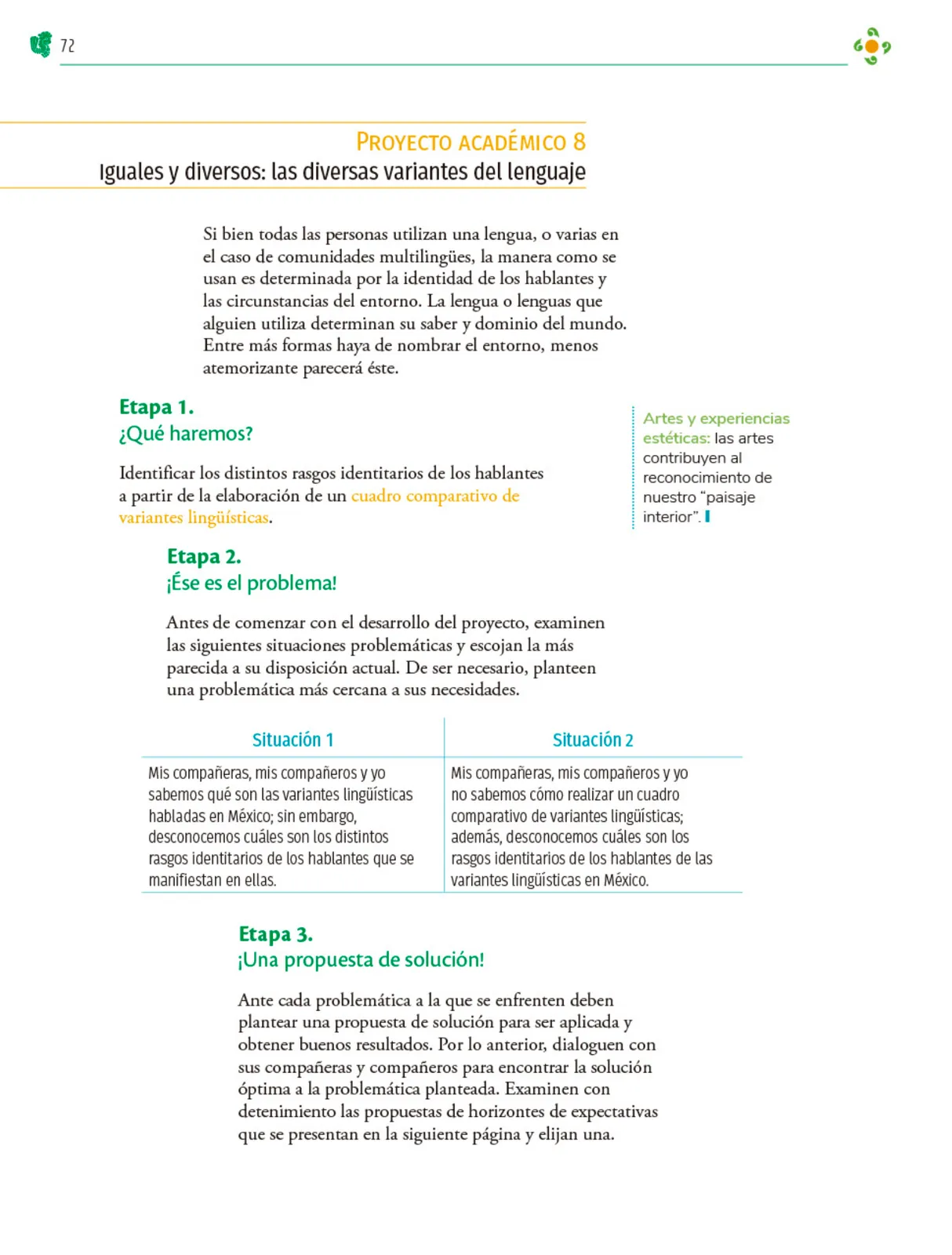 Miniatura página 73 de Colección Sk´asolil. Nuestro libro de Proyectos. Tomo I.    Libro de Educación Telesecundaria Grado 2°  Ciclo Escolar 2025 - 2026