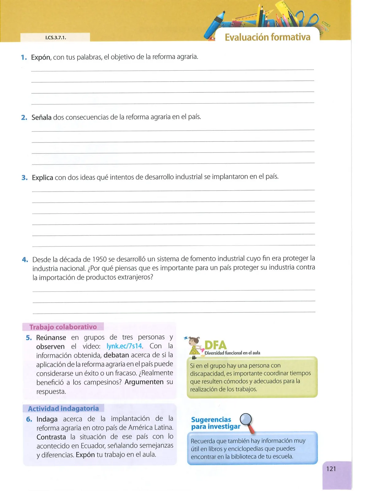 Miniatura página 122 de Estudios Sociales · 7 EGB · 2024