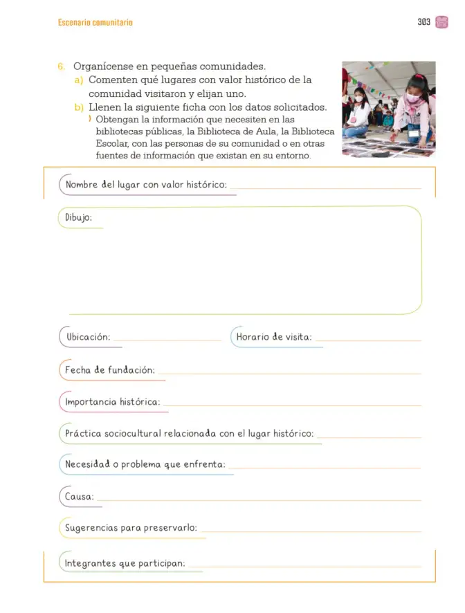 Página 306 de Proyectos Comunitarios. Libro de Educación Primaria Grado 3° Ciclo Escolar 2025 - 2026