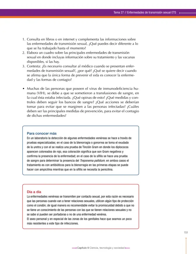 Página 151 de Ciencias Naturales 8° · Secundaria Activa