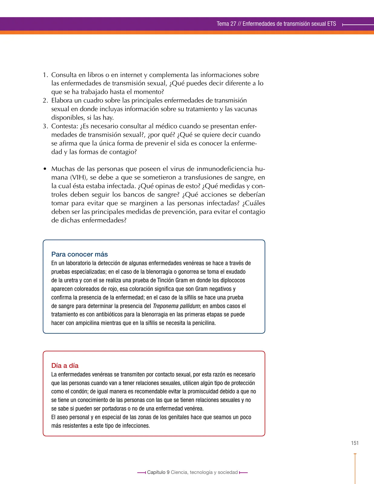Miniatura página 151 de Ciencias Naturales 8° · Secundaria Activa