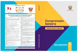 Portada de Comprensión lectora 1 : manual para el docente de primer grado de Secundaria · 2017