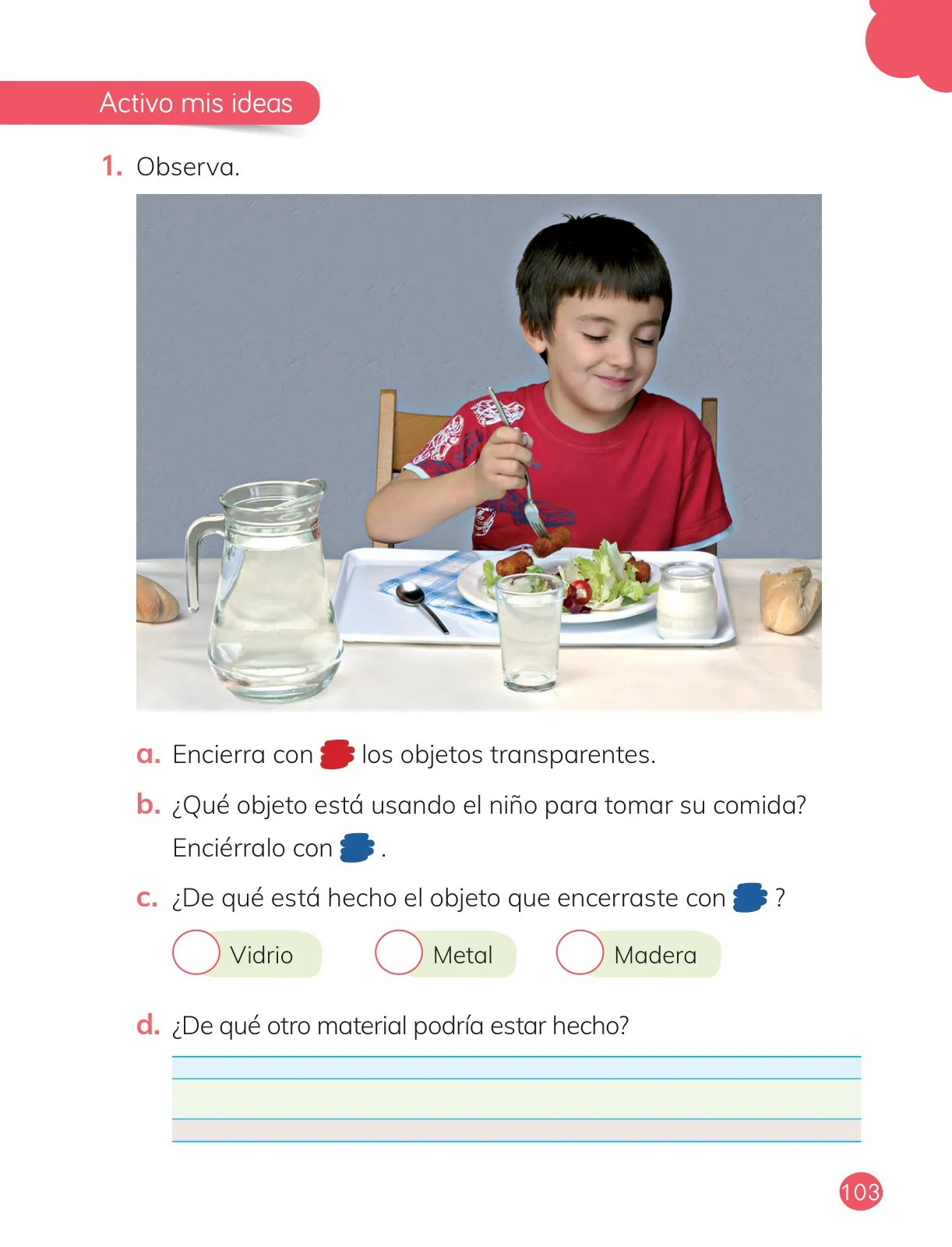 Página 105 de Ciencias Naturales – Primero Básico | Texto del Estudiante (MINEDUC) – Descargar PDF · 2024