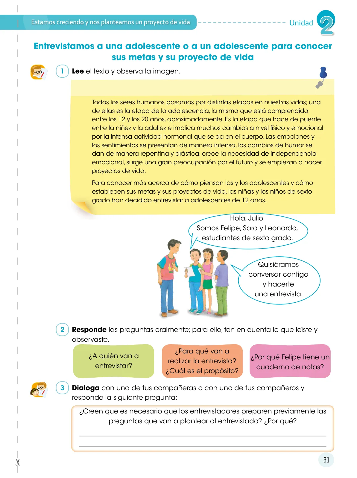 Miniatura página 32 de Comunicación 6 : cuaderno de trabajo para sexto grado de Educación Primaria 2019 · 2019