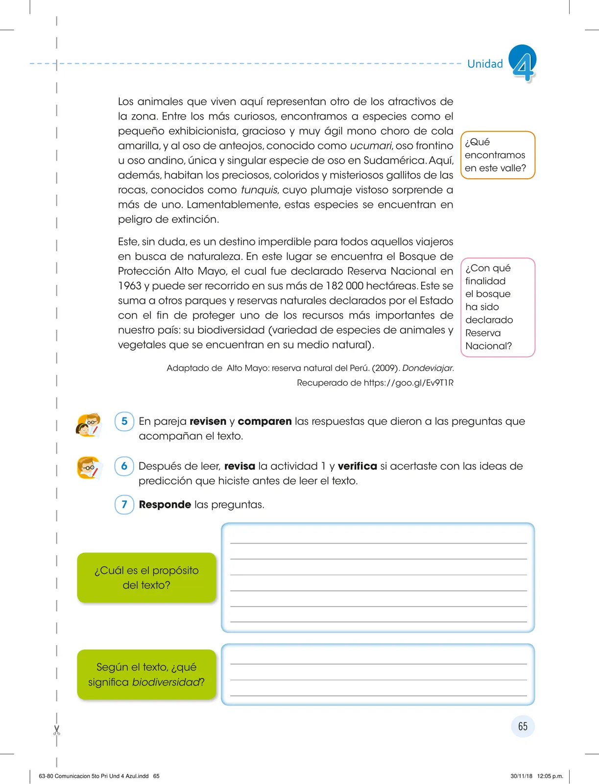 Miniatura página 67 de Comunicación : cuadernillo de trabajo 5 · 2018