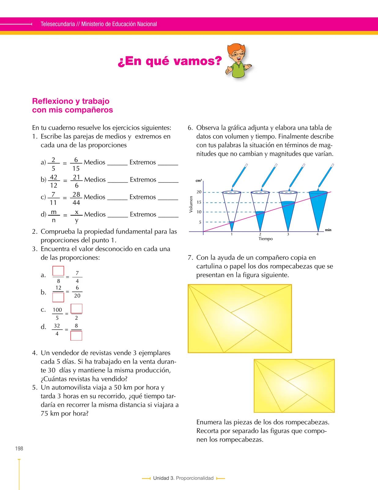 Página 198 de Matematica 6° · Secundaria Activa