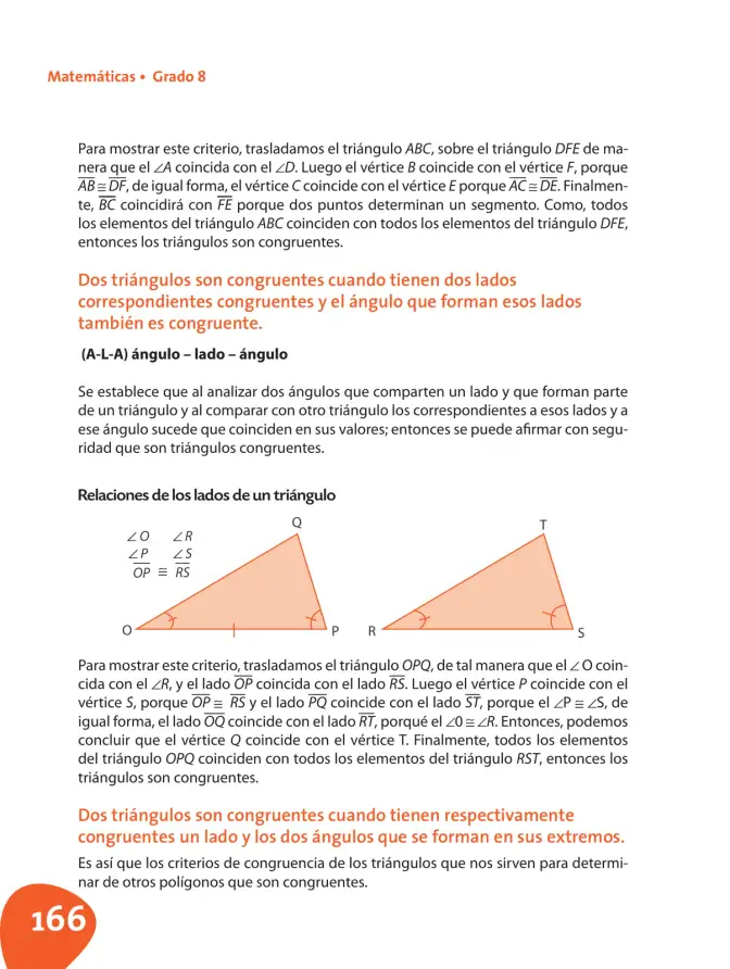 Página 167 de Matematica 8° · Postprimaria