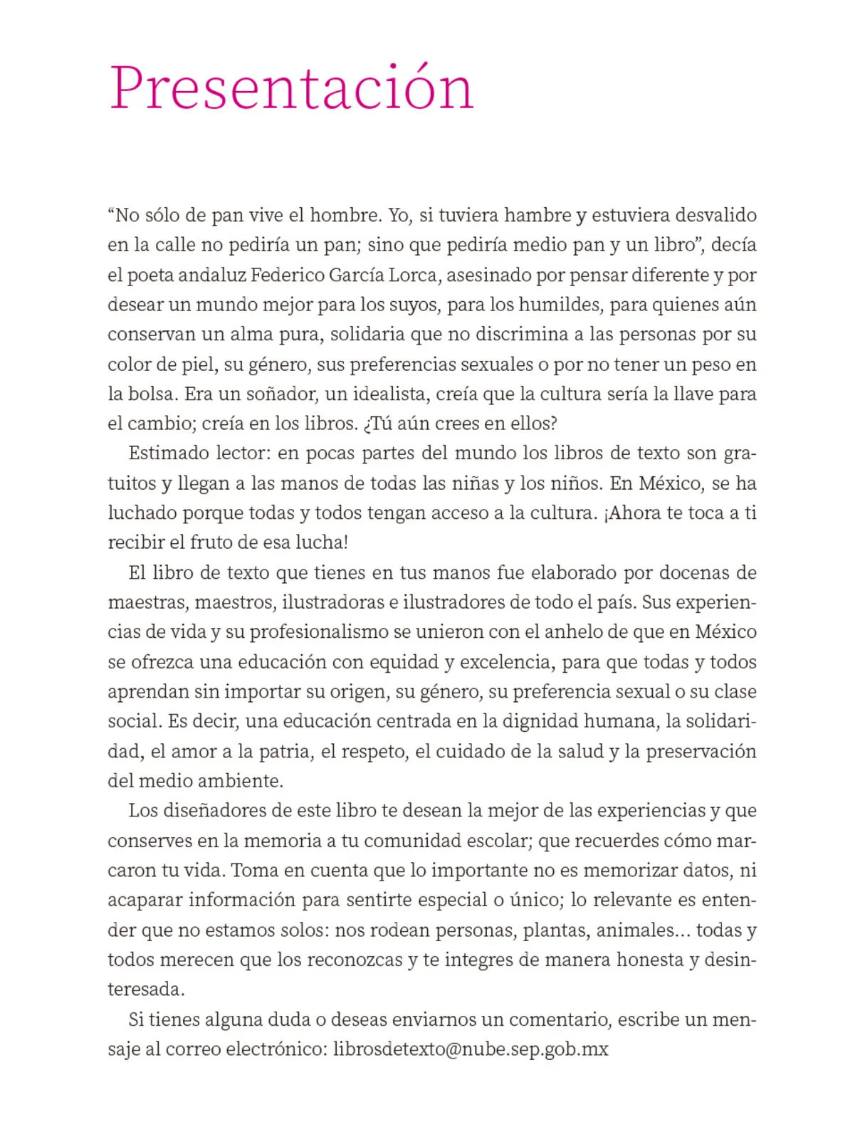 Miniatura página 4 de Nuestros saberes: Libro para alumnos, maestros y familia.   Libro de Educación Primaria Grado 1°  Ciclo Escolar 2025 - 2026