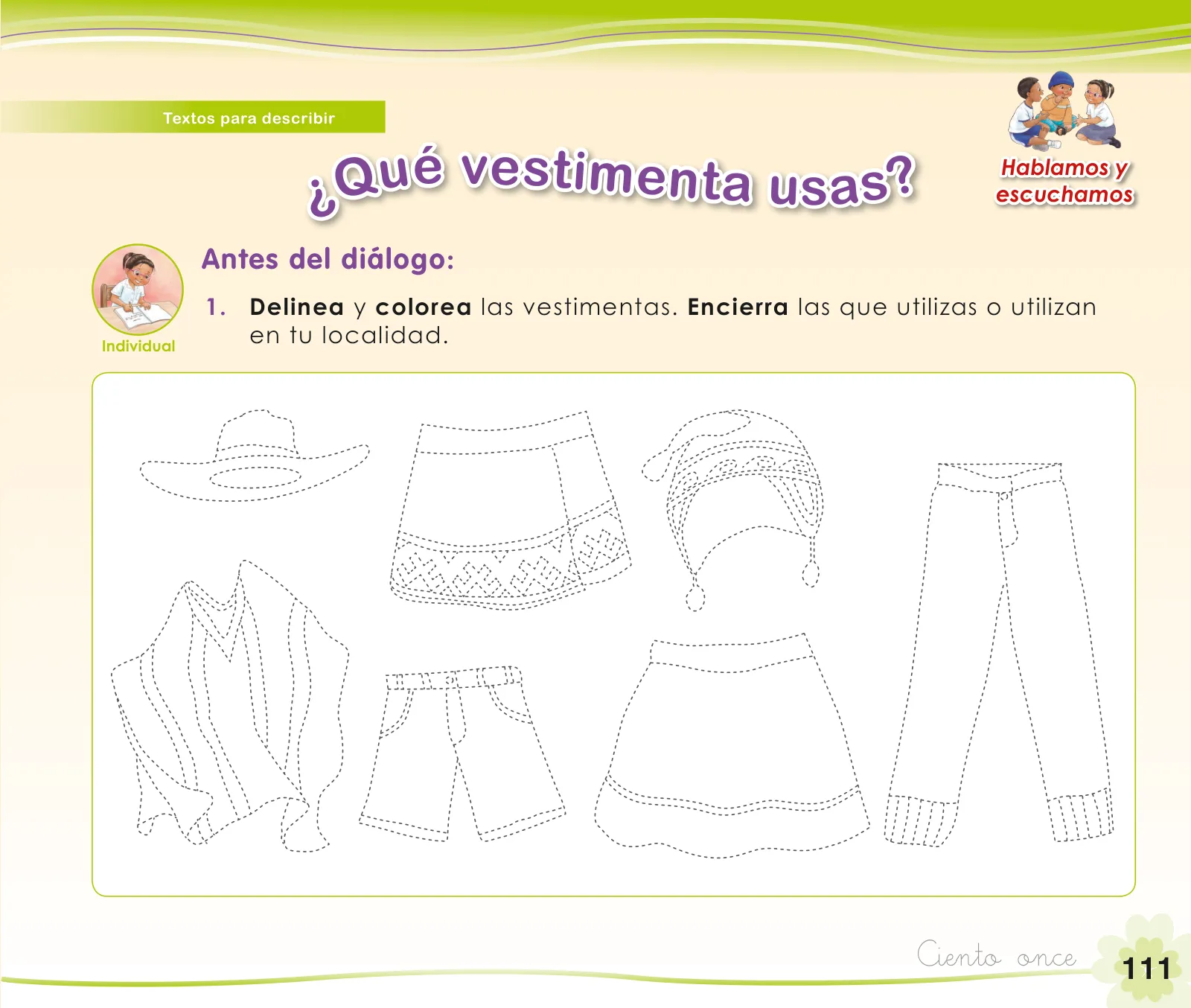 Miniatura página 113 de Comunicación 1 : cuaderno de trabajo para primer grado de Educación Primaria 2019 · 2019