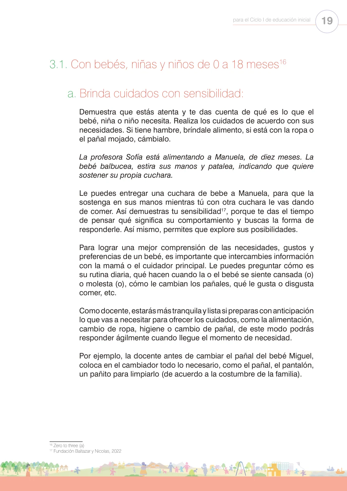 Miniatura página 21 de Regulación de emociones. Cartilla con orientaciones para el Ciclo I de Educación Inicial · 2024