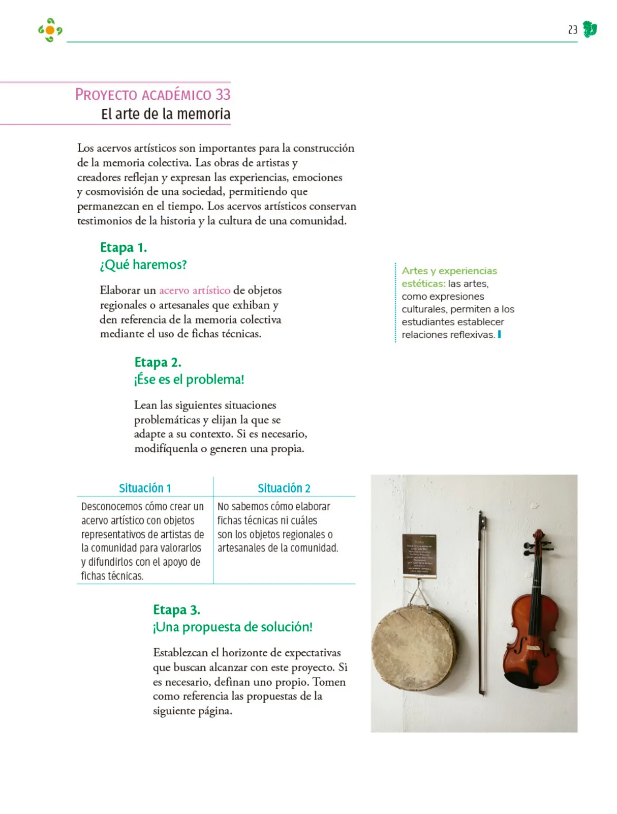 Página 24 de Colección Ximhai. Nuestro libro de Proyectos. Tomo III. Libro de Educación Telesecundaria Grado 1° Ciclo Escolar 2025 - 2026