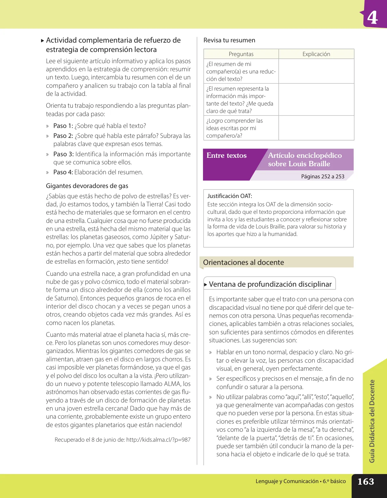 Miniatura página 152 de Lenguaje y Comunicación – Sexto Básico | Texto del Estudiante MINEDUC – Descargar PDF · 2024