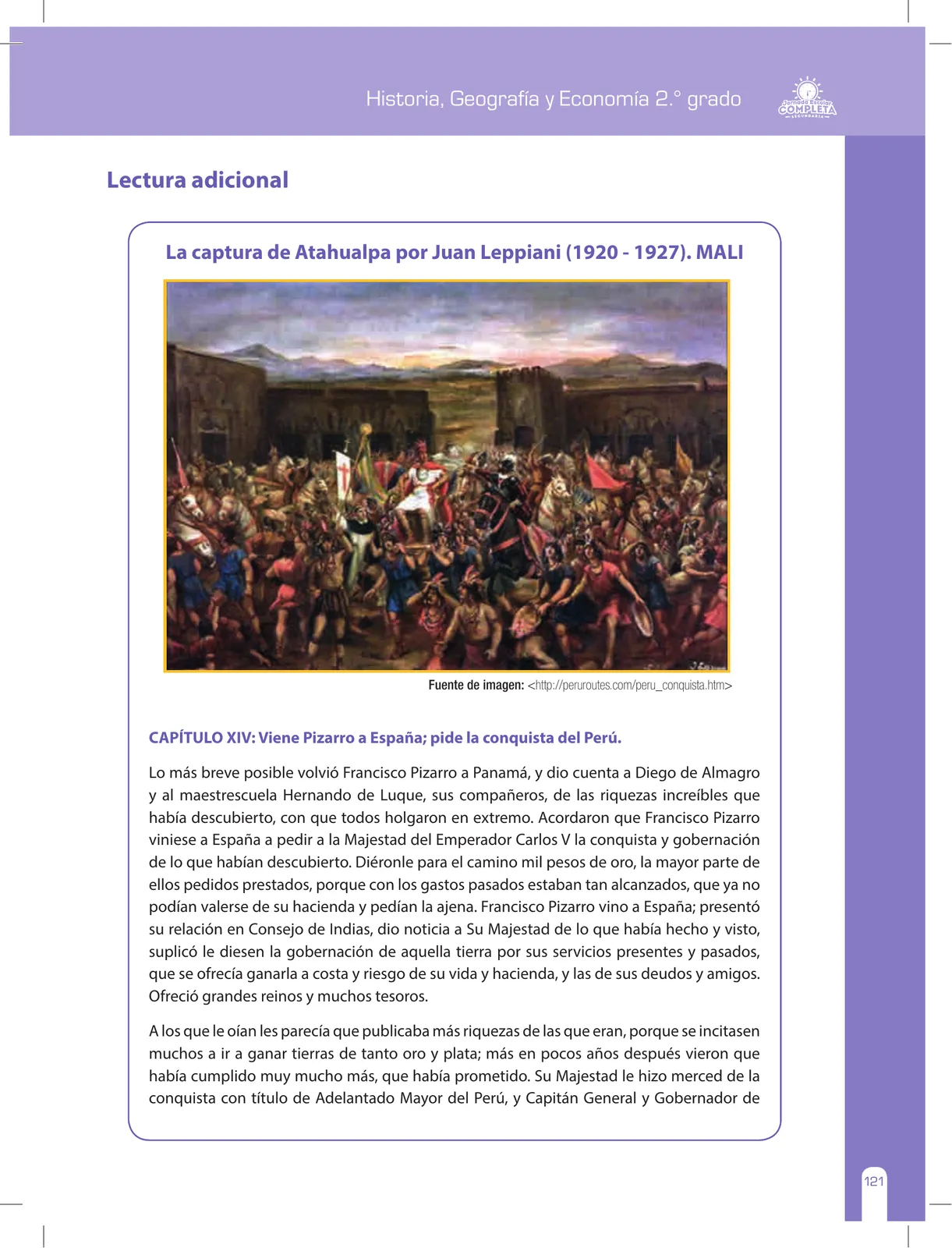 Página 121 de Historia, Geografía y Economía 2 : cuaderno de reforzamiento pedagógico - JEC ﻿ · 2016