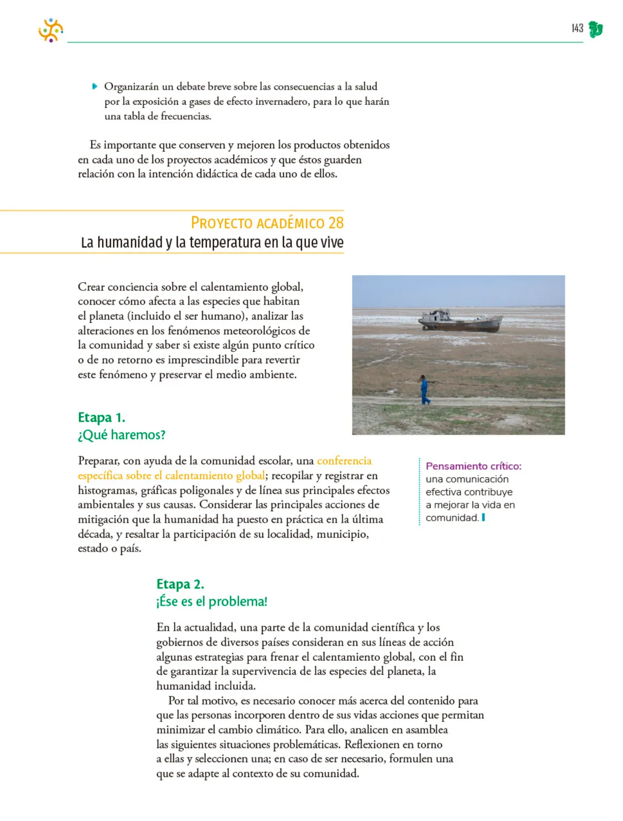 Miniatura página 144 de Colección Sk´asolil. Nuestro libro de Proyectos.  Tomo II.  Libro de Educación Telesecundaria Grado 2°  Ciclo Escolar 2025 - 2026